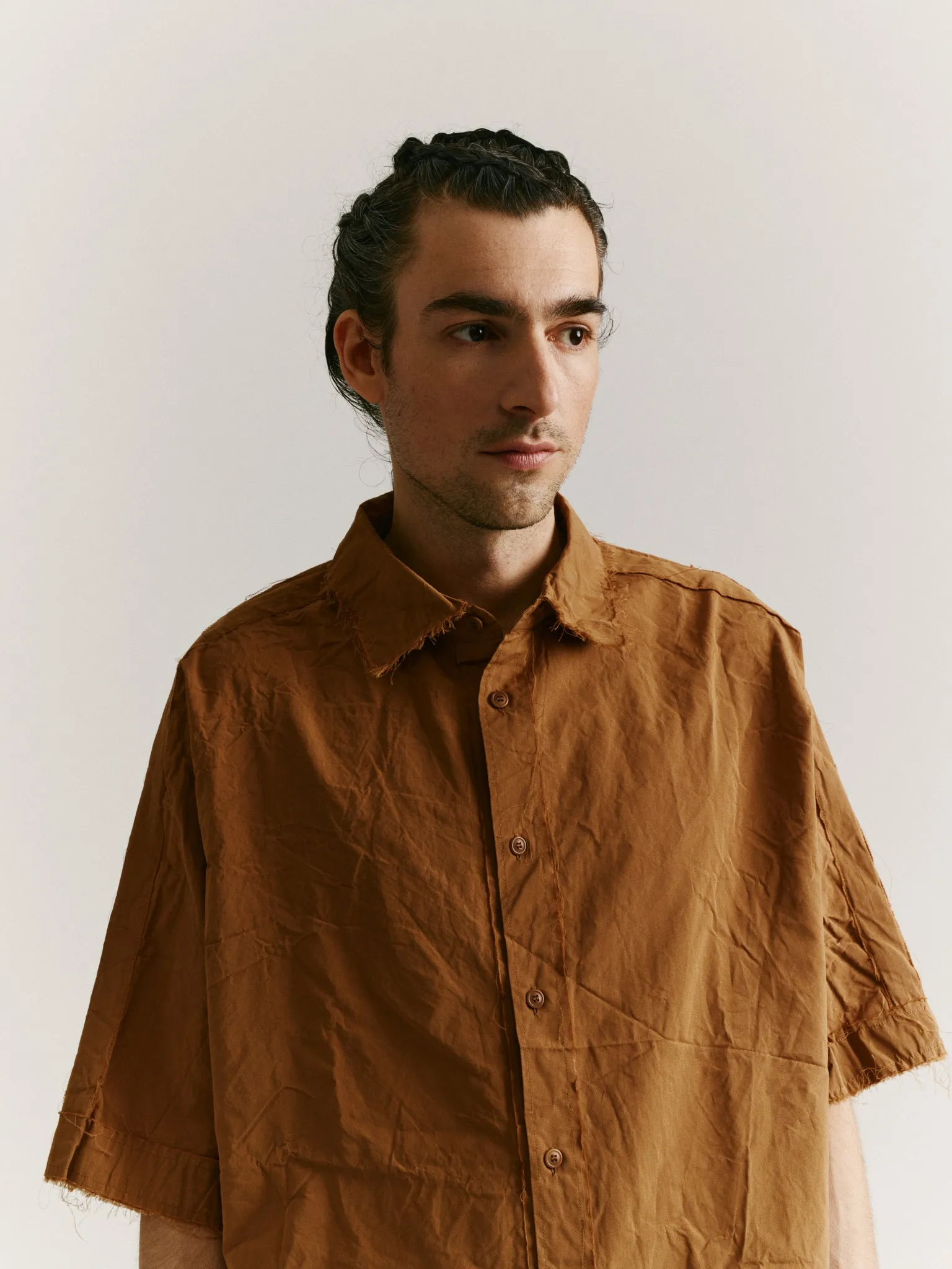 WAGA RAW SHIRT - PAPER COT - ALMOND sold by Casey Casey Womens product image thumbnail 5