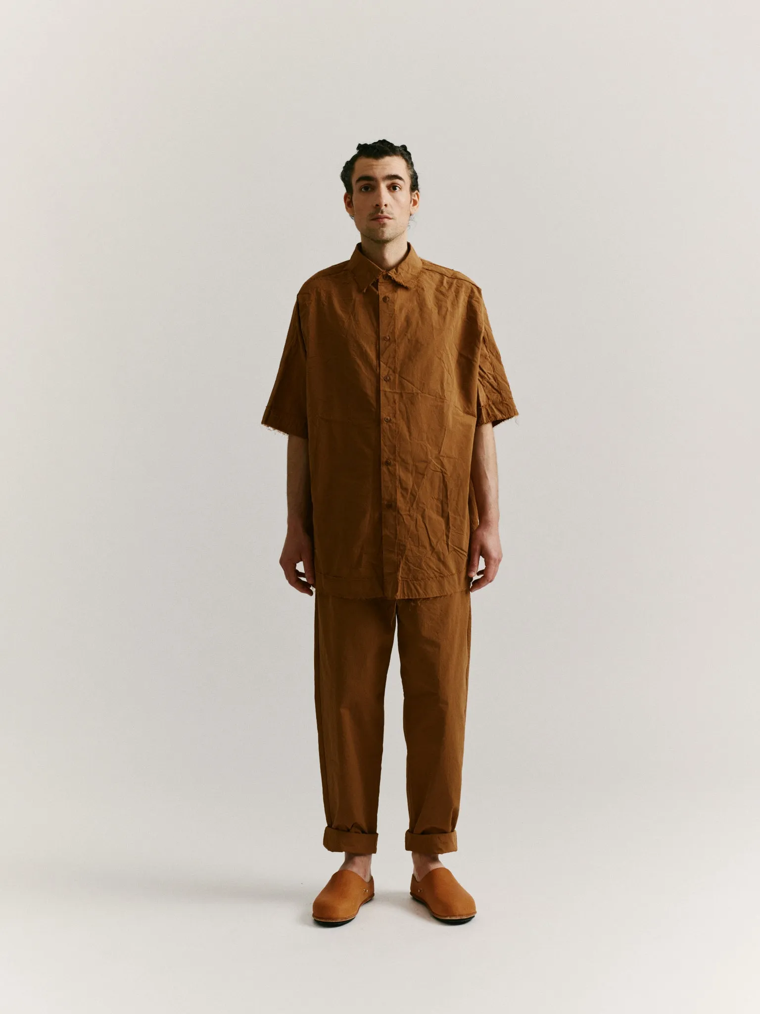 WAGA RAW SHIRT - PAPER COT - ALMOND sold by Casey Casey Womens product image thumbnail 4