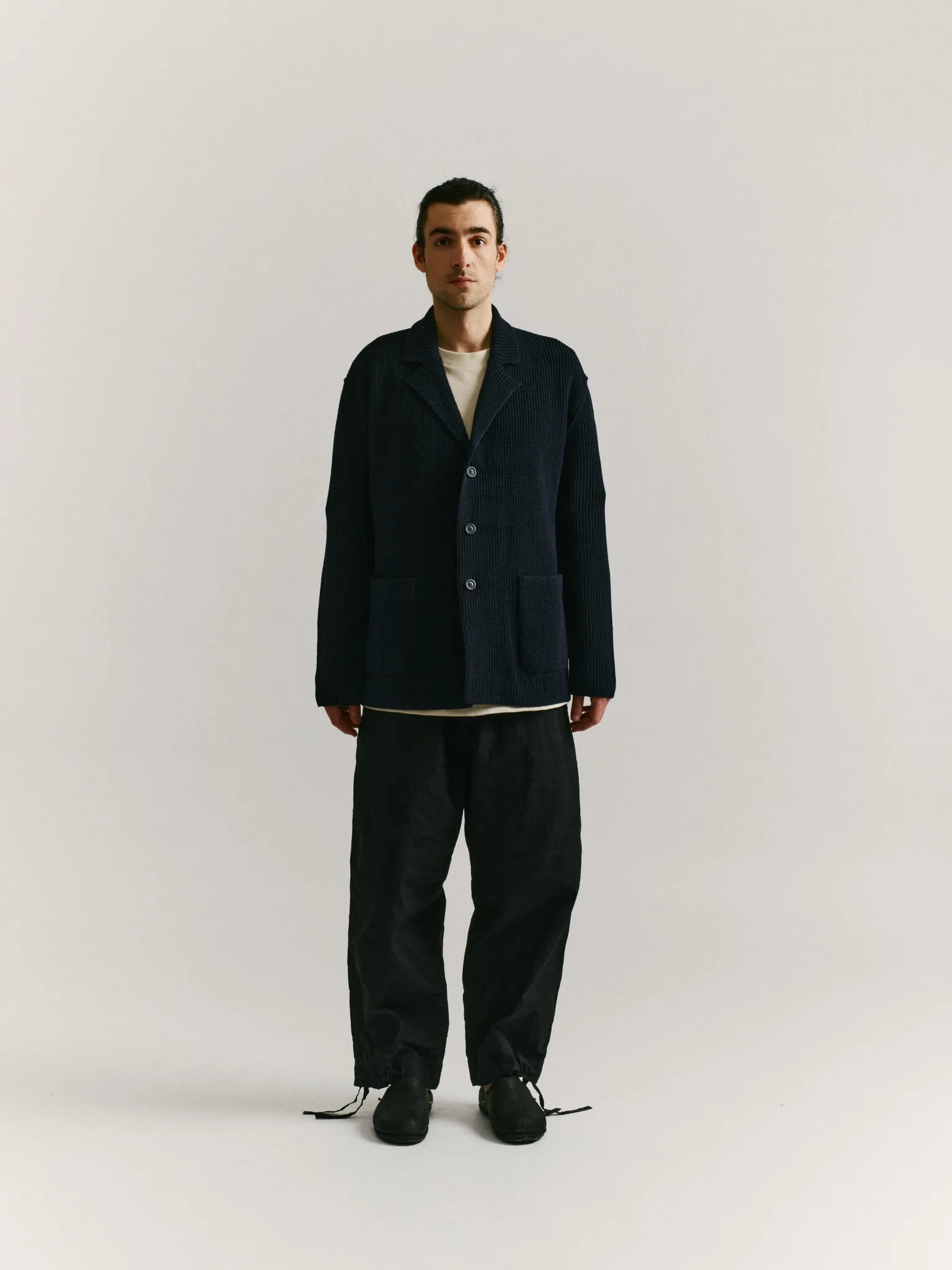 PANNOCCHIA JACKET - CREPE COT - NAVY sold by Casey Casey product image thumbnail 2