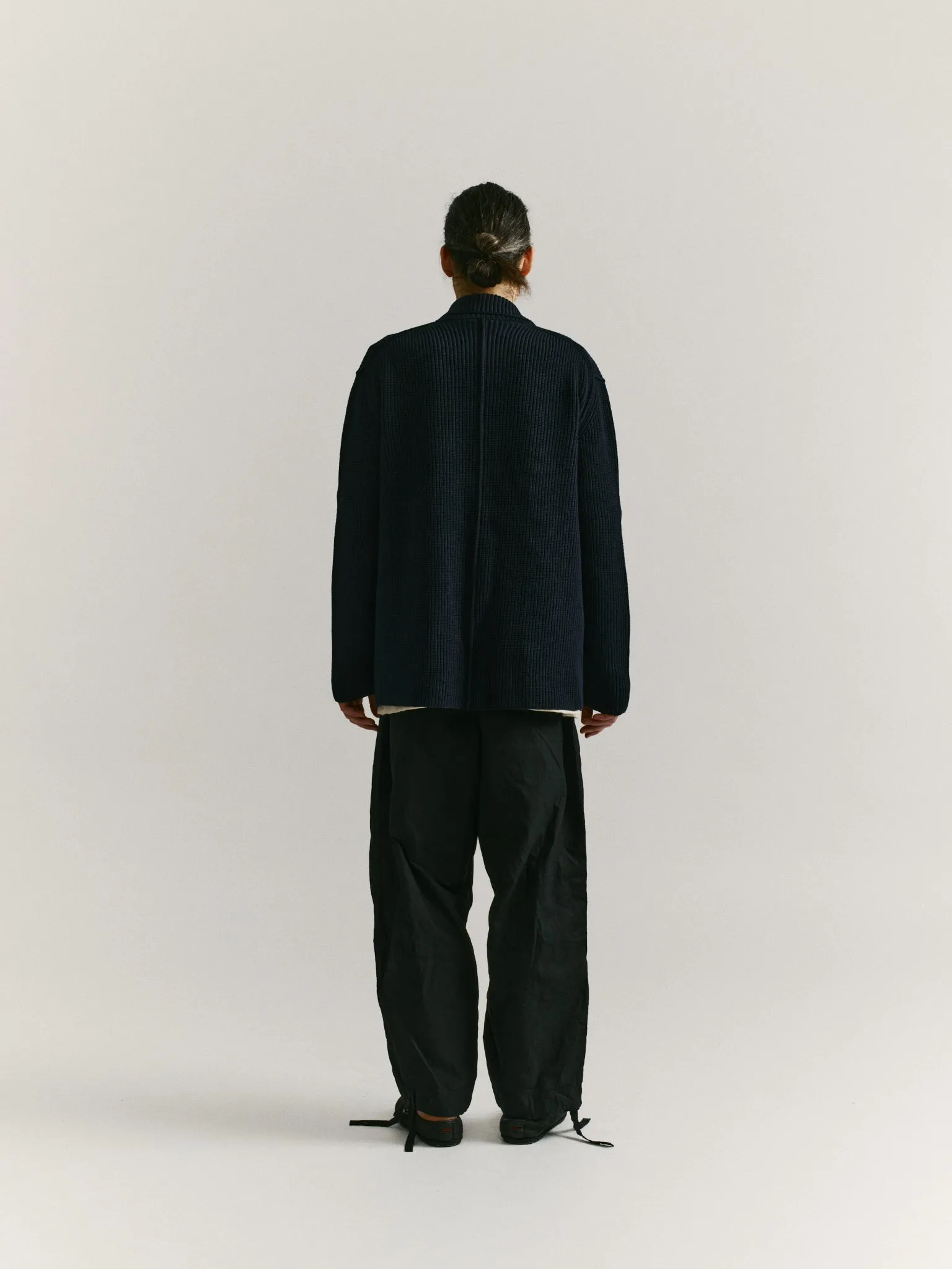 PANNOCCHIA JACKET - CREPE COT - NAVY sold by Casey Casey product image thumbnail 4