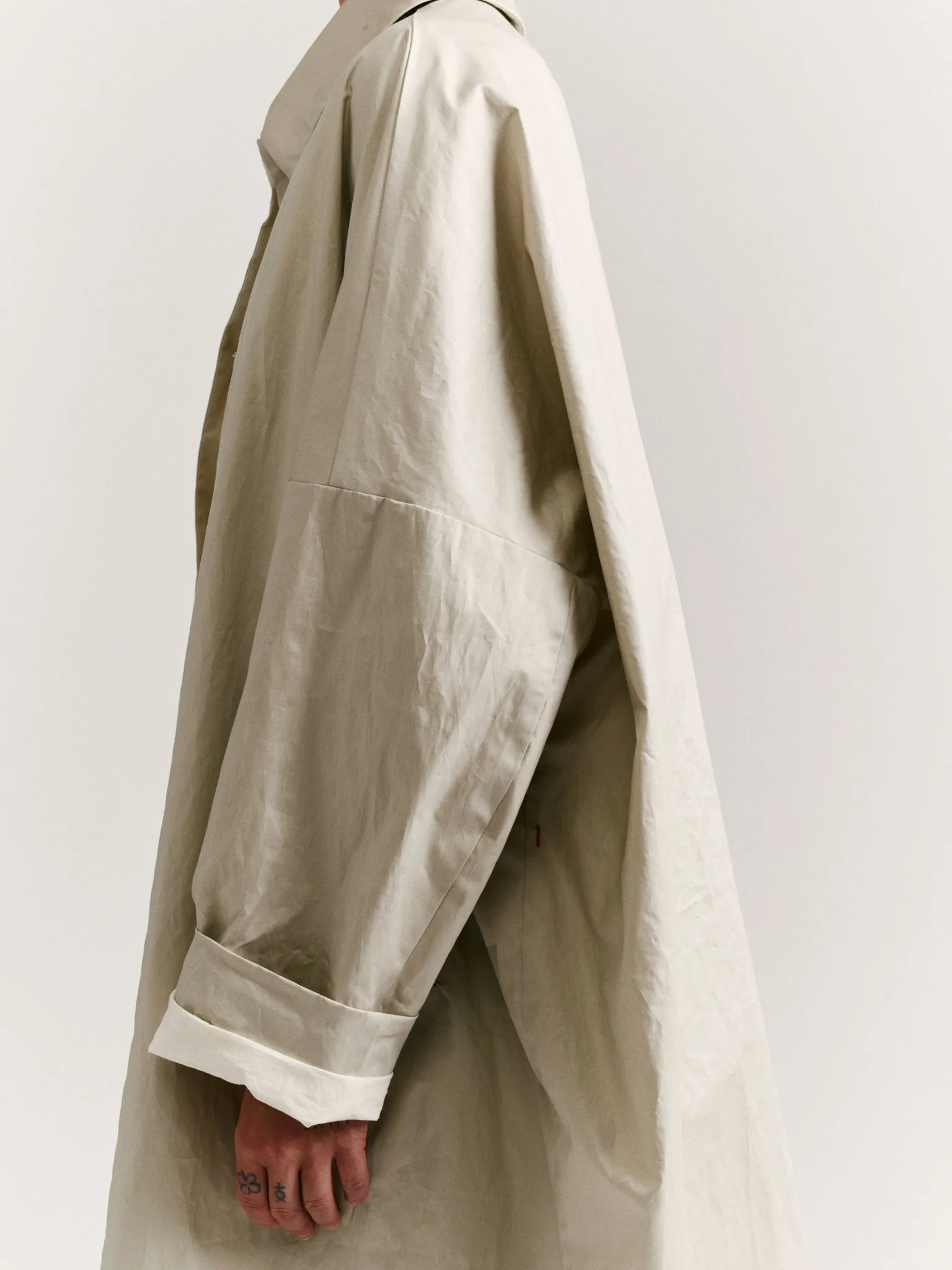 BIG BLOBBY COAT - LACQED - CONCRETE sold by Casey Casey