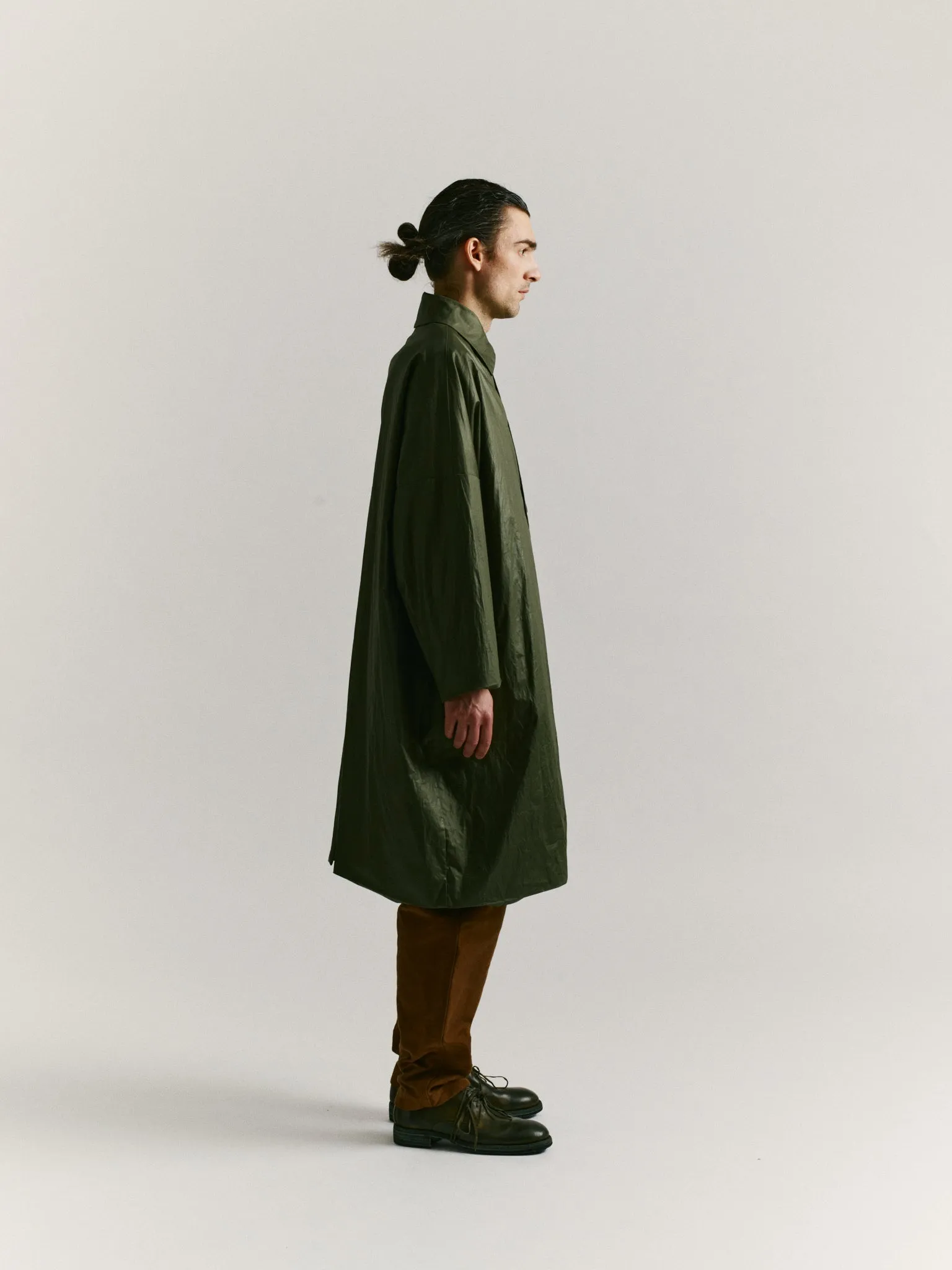 BIG BLOBBY COAT - LACQED - OLIVE sold by Casey Casey Womens product image thumbnail 3