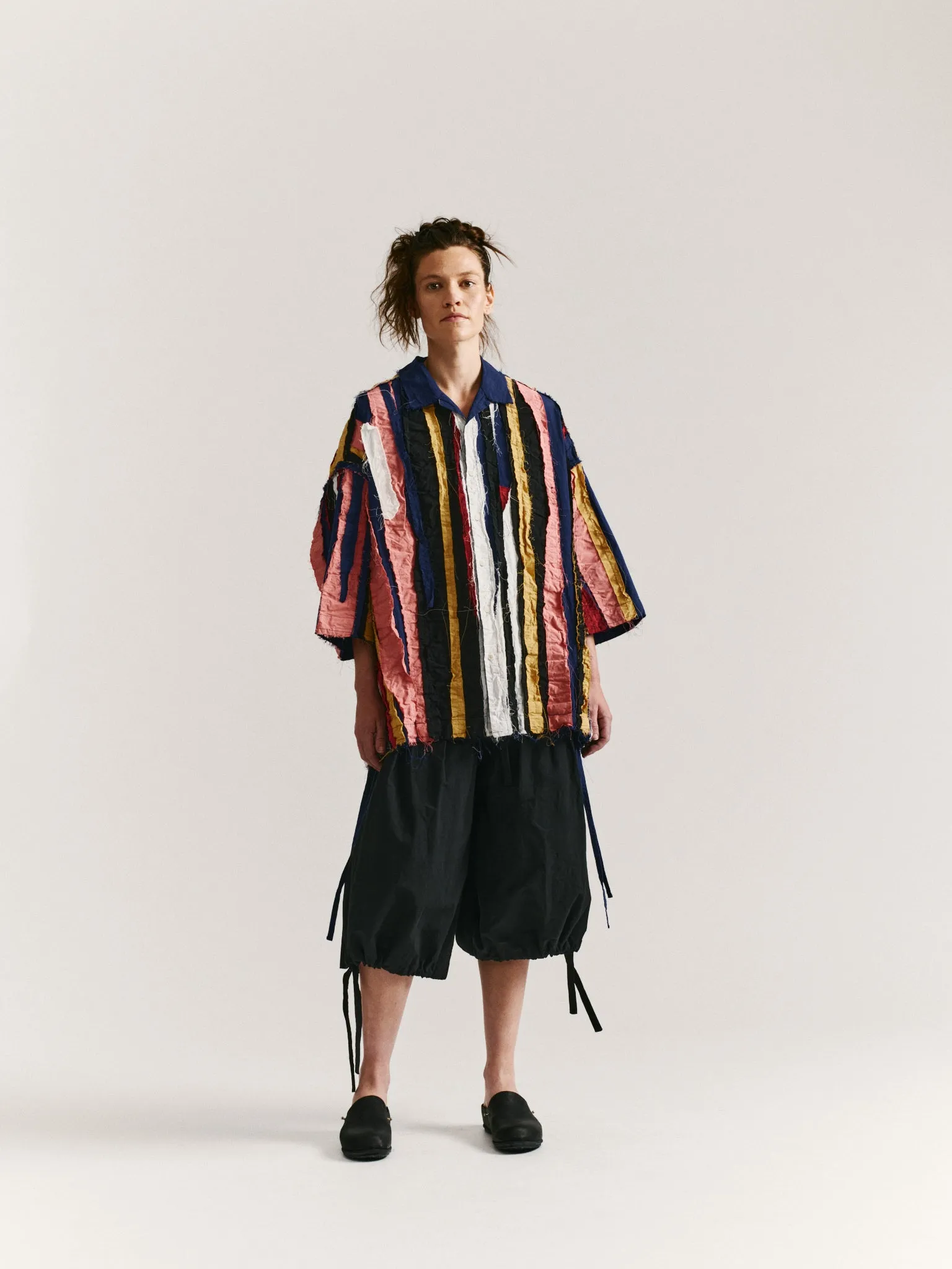 APRIL SHIRT-STRIPE PATCHWORK - PATCHWORK - AS IS sold by Casey Casey Womens product image thumbnail 3