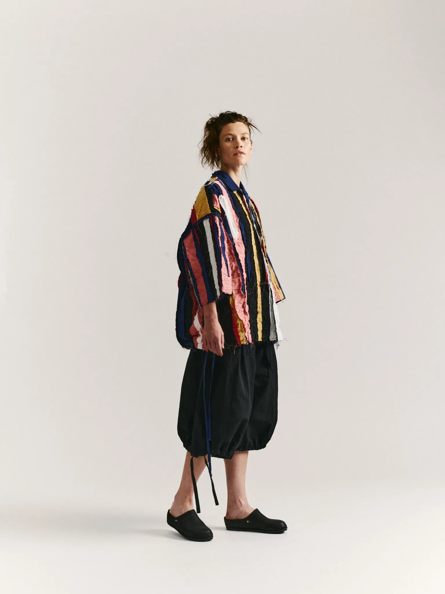 APRIL SHIRT-STRIPE PATCHWORK - PATCHWORK - AS IS sold by Casey Casey Womens