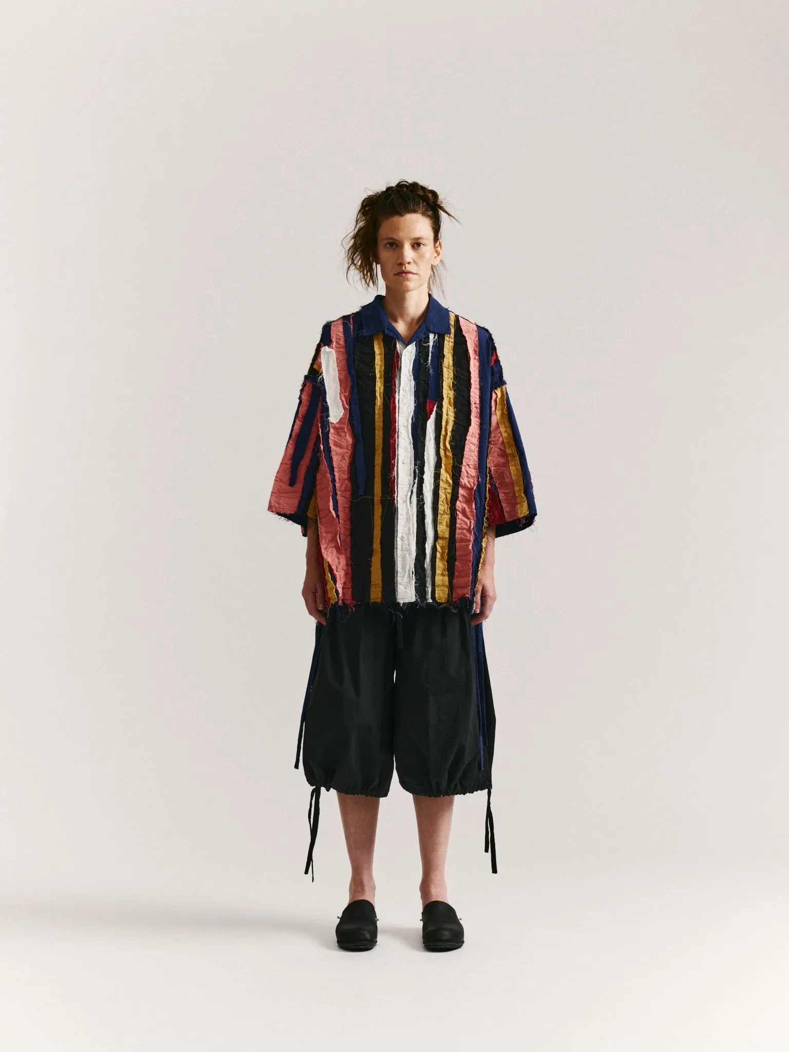 APRIL SHIRT-STRIPE PATCHWORK - PATCHWORK - AS IS sold by Casey Casey Womens product image thumbnail 2