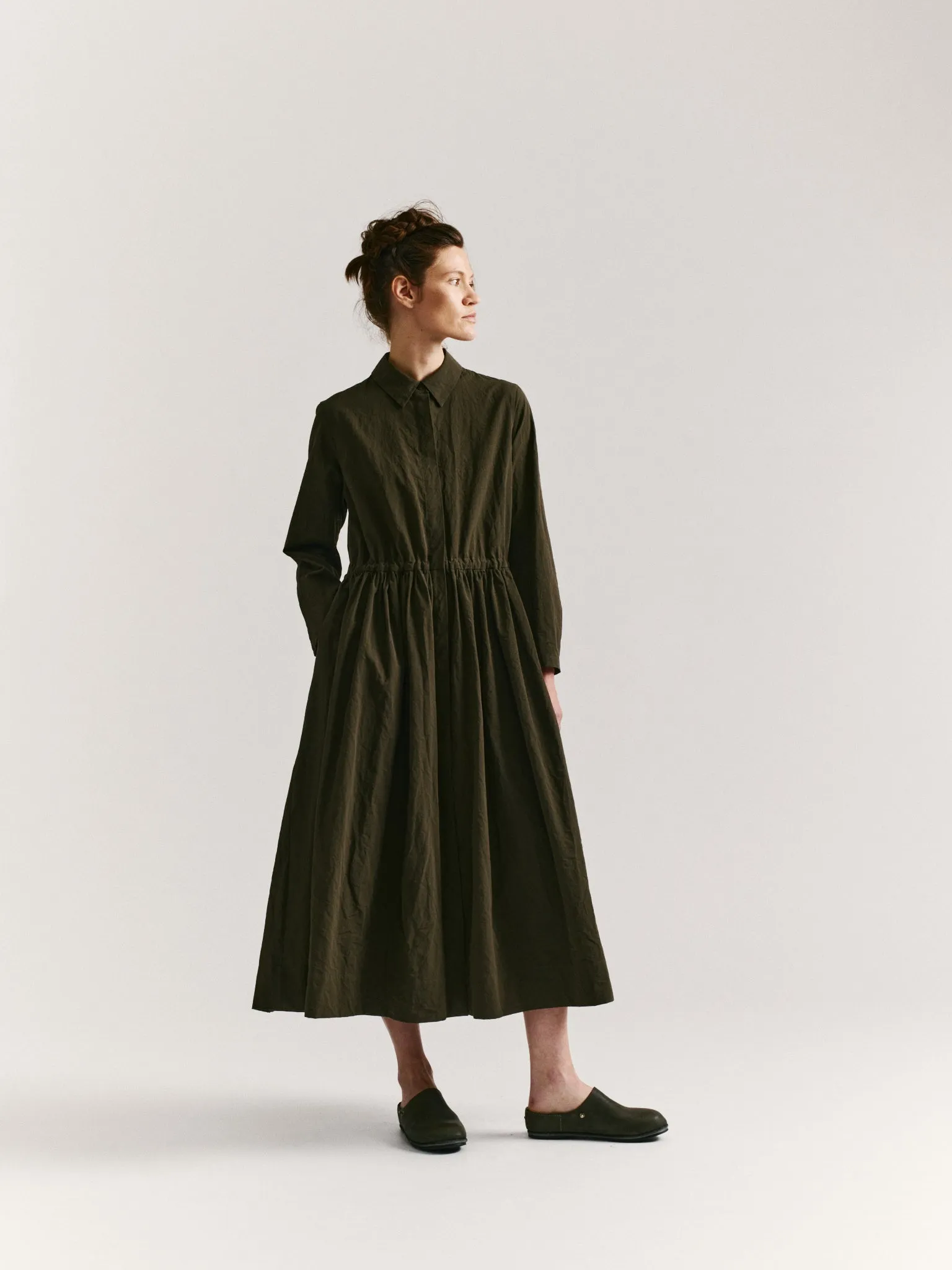 PANZY DRESS - PAPER COT - KHAKI sold by Casey Casey