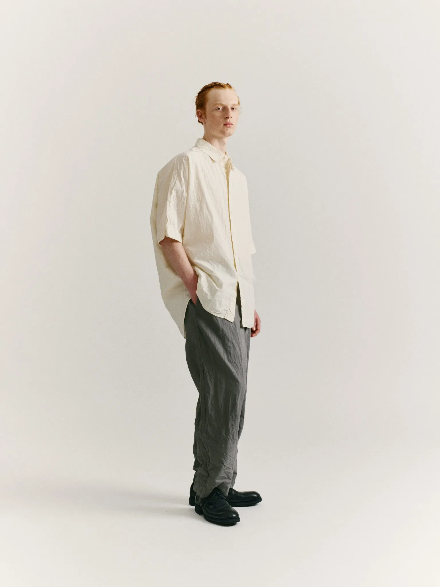 WAGA SHORT SLEEVE SHIRT - L COT - NATURAL sold by Casey Casey Womens