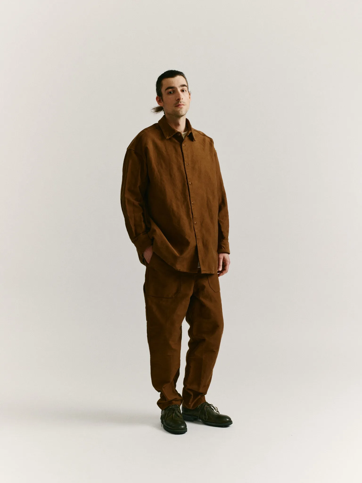 VOLUMER SHIRT - FAILLE - GINGER sold by Casey Casey