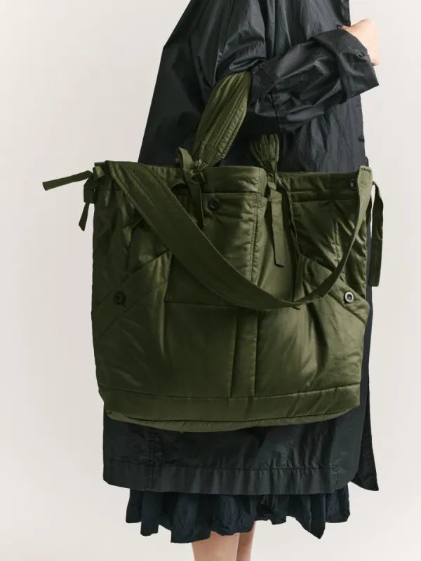 MILI CARGO TOTE BAG - LACQUED - OLIVE sold by Casey Casey Womens
