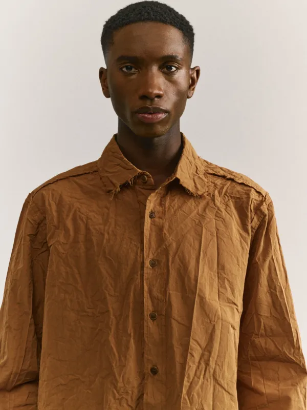 BIG RACCOURCIE RW SHIRT - PAPER COT - ALMOND made by Casey Casey