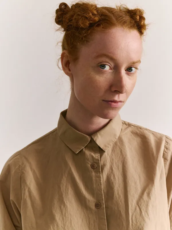 ALIX SHIRT - LIN COT - SAND sold by Casey Casey Womens