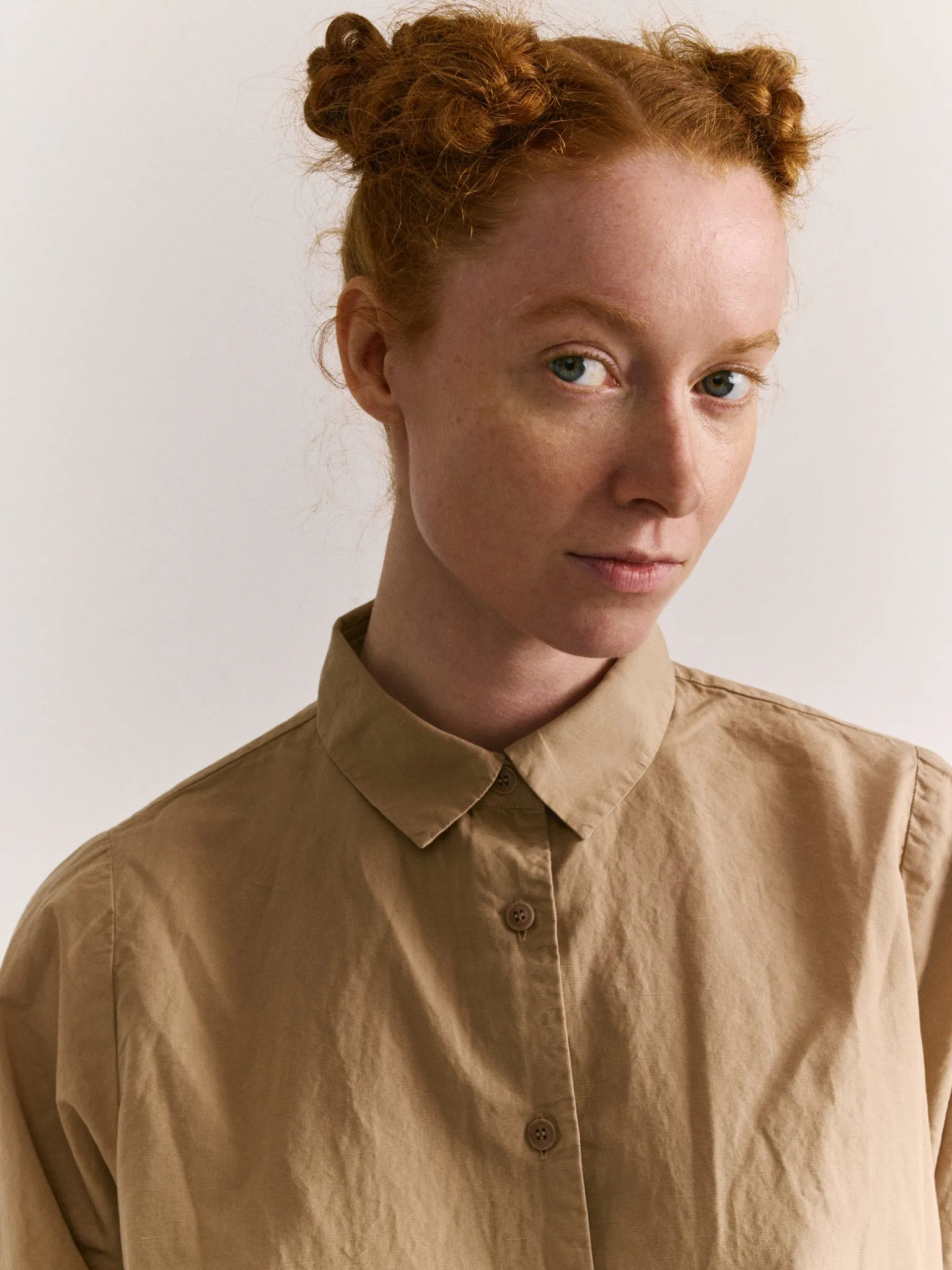 ALIX SHIRT - LIN COT - SAND sold by Casey Casey Womens