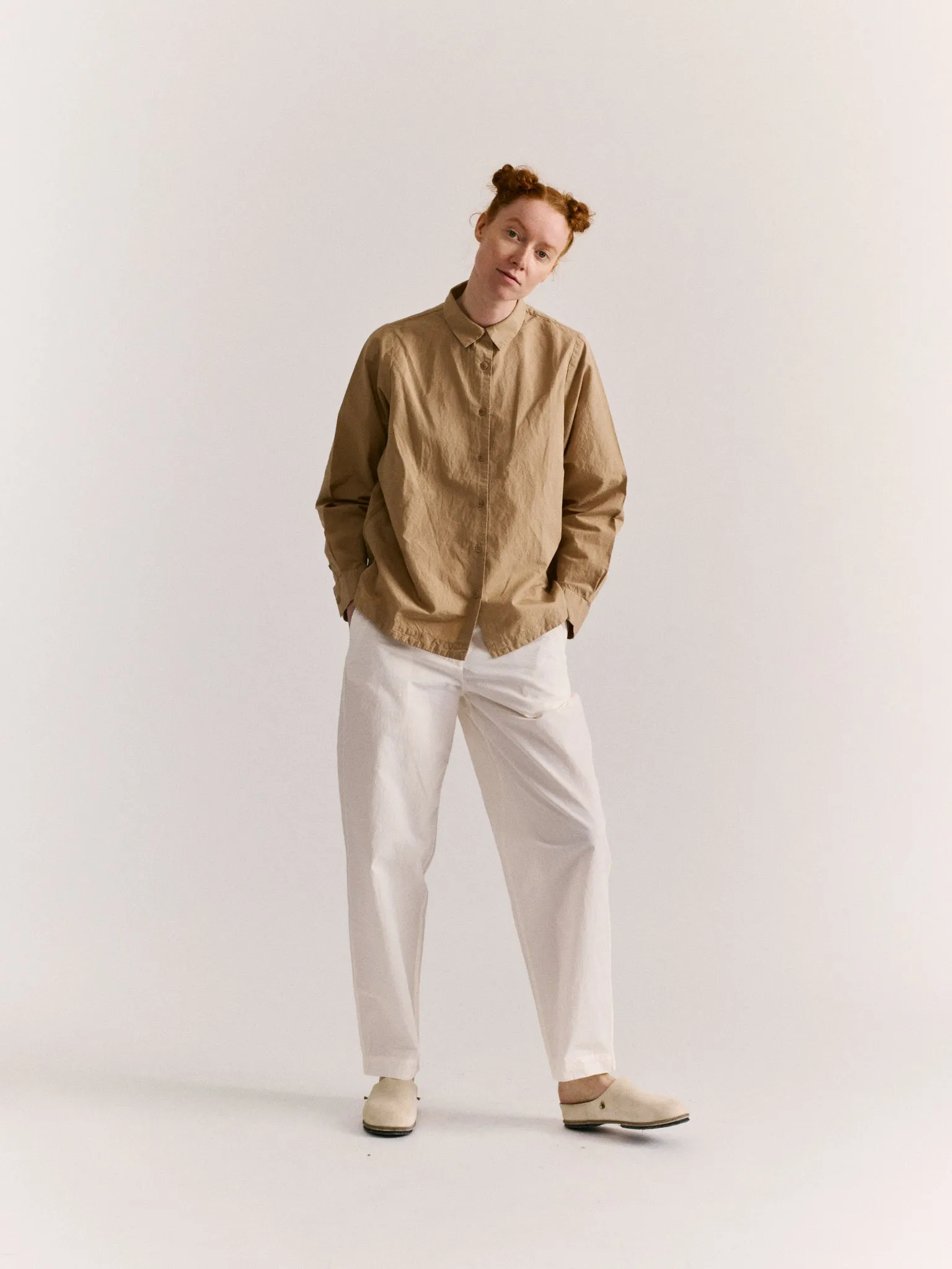 ALIX SHIRT - LIN COT - SAND sold by Casey Casey Womens product image thumbnail 2