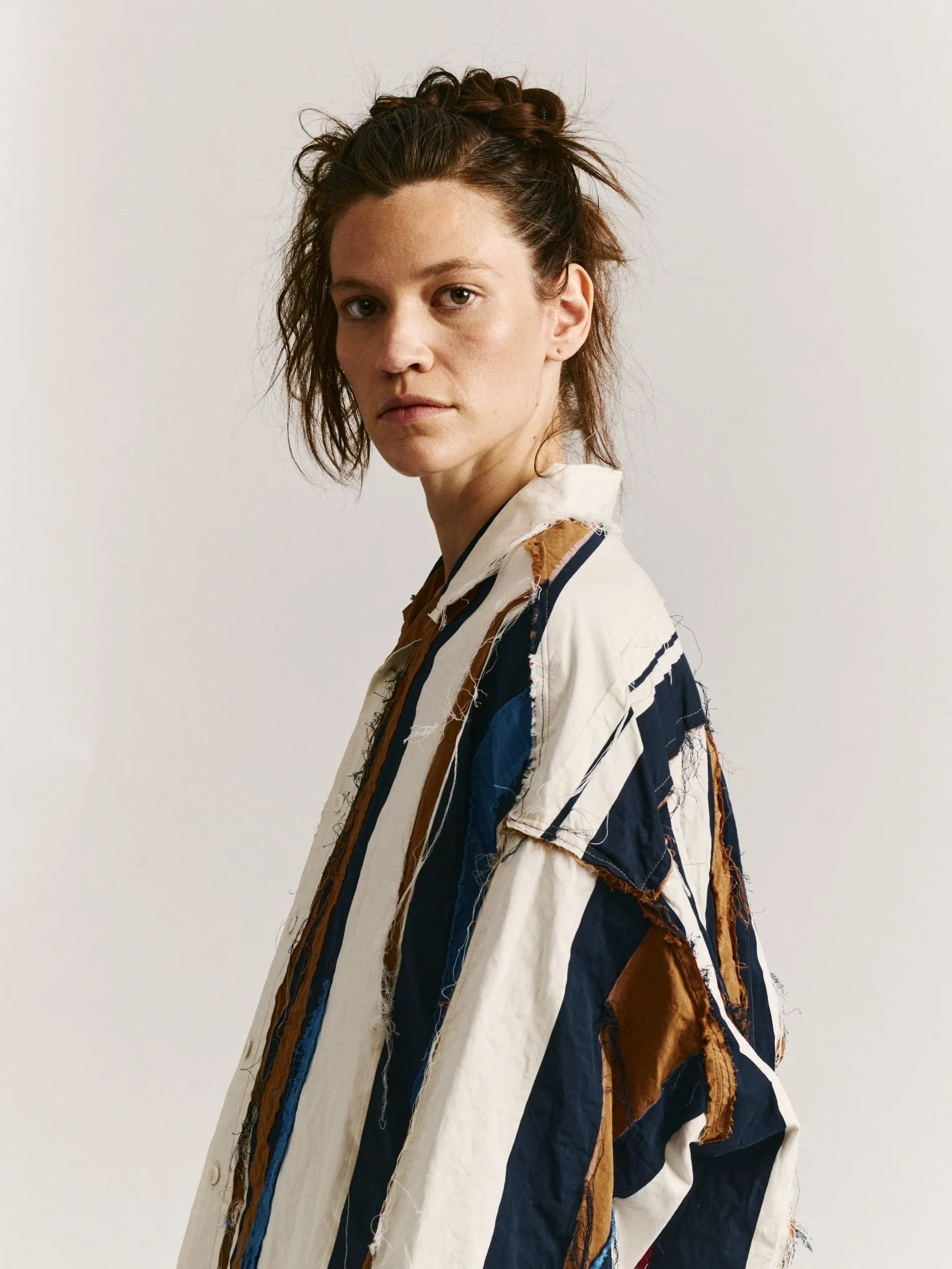 APRIL SHIRT - STRIPE PATCHWORK - AS IS sold by Casey Casey product image thumbnail 2