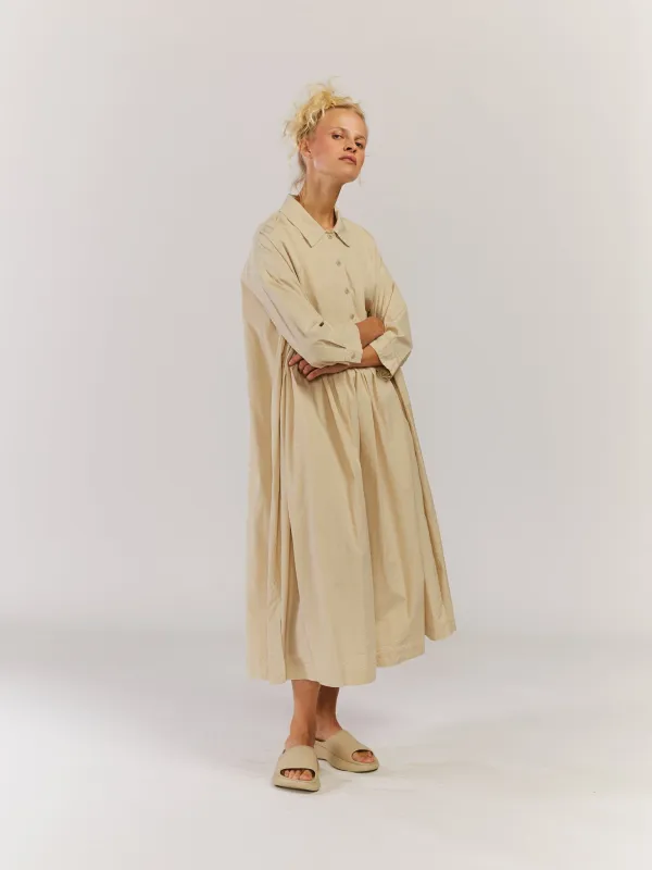 CALME DRESS - TAFTA - ECRU made by Casey Casey