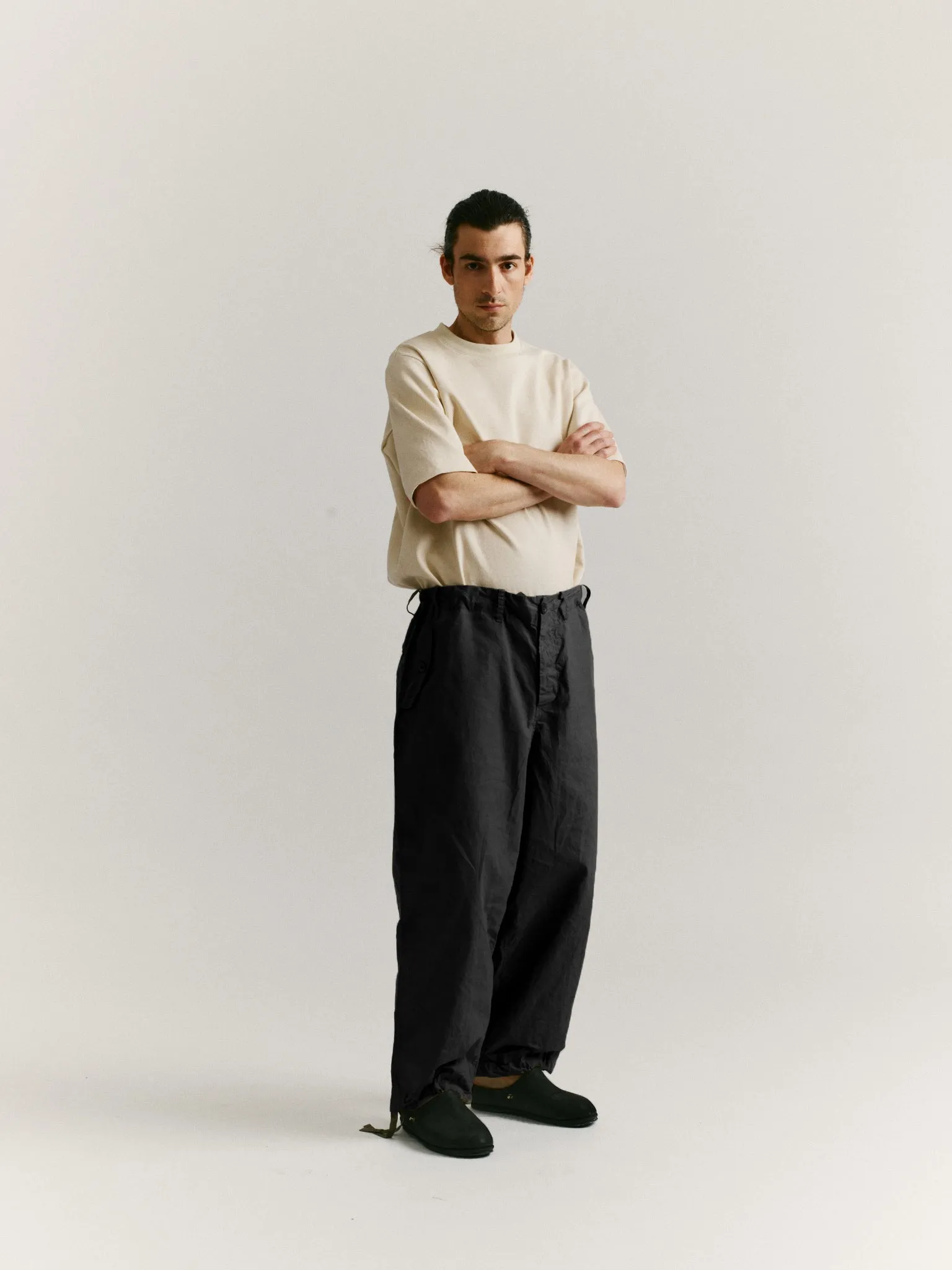 ABEL PANT - L WAX - BLACK sold by Casey Casey