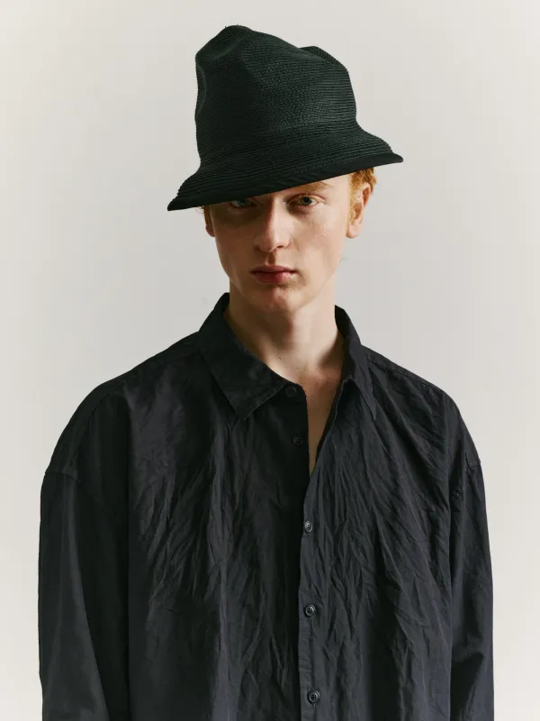 HAT - STRAW - BLACK made by Casey Casey