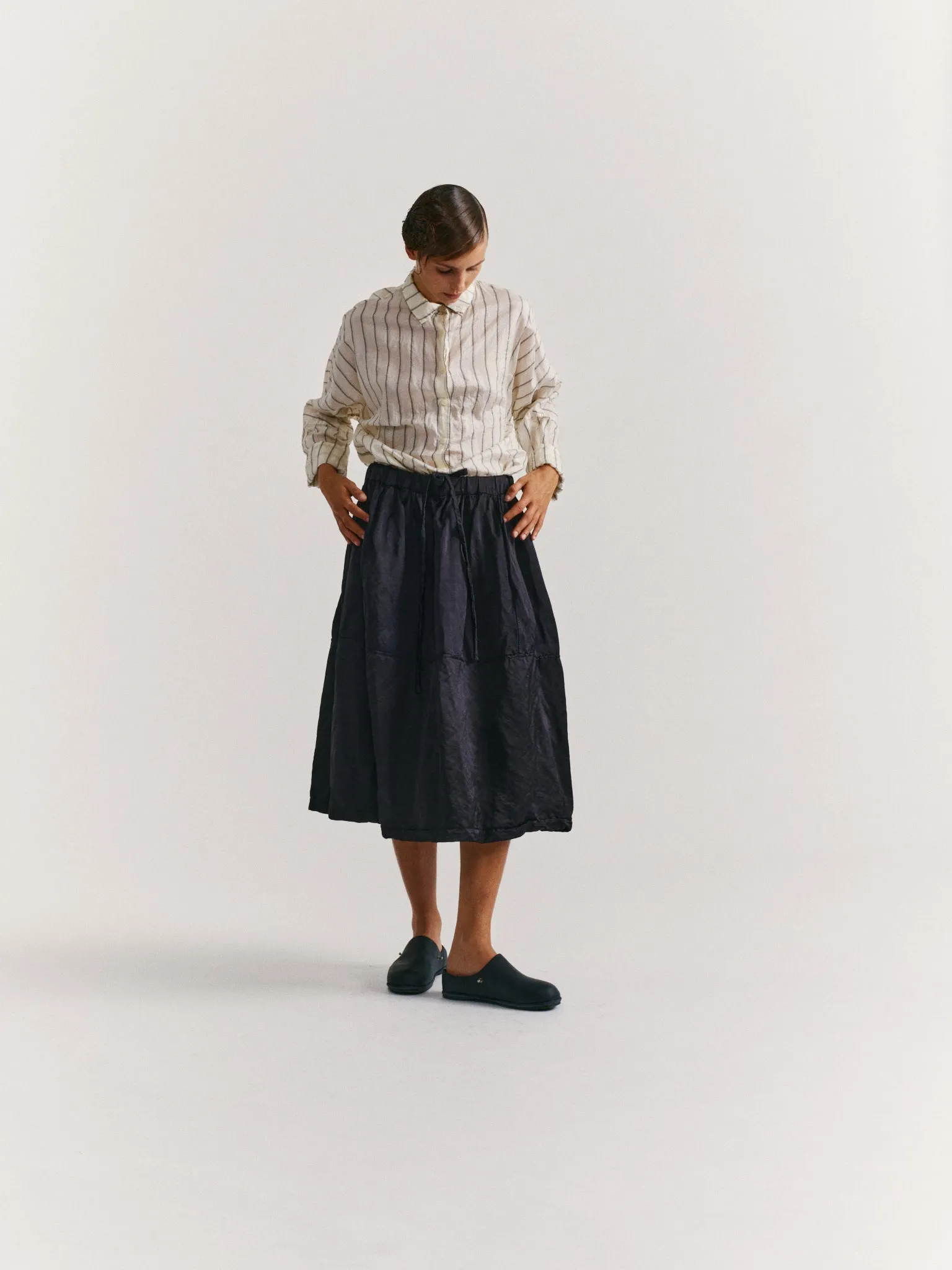 PUFFY SKIRT - SATIN - NIGHT sold by Casey Casey Womens product image thumbnail 5