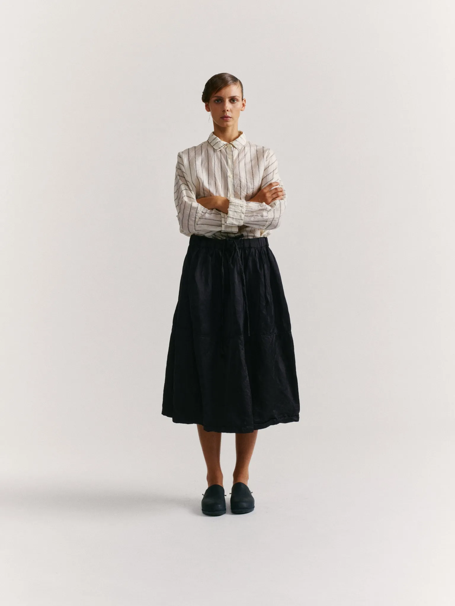 PUFFY SKIRT - SATIN - NIGHT sold by Casey Casey Womens product image thumbnail 2