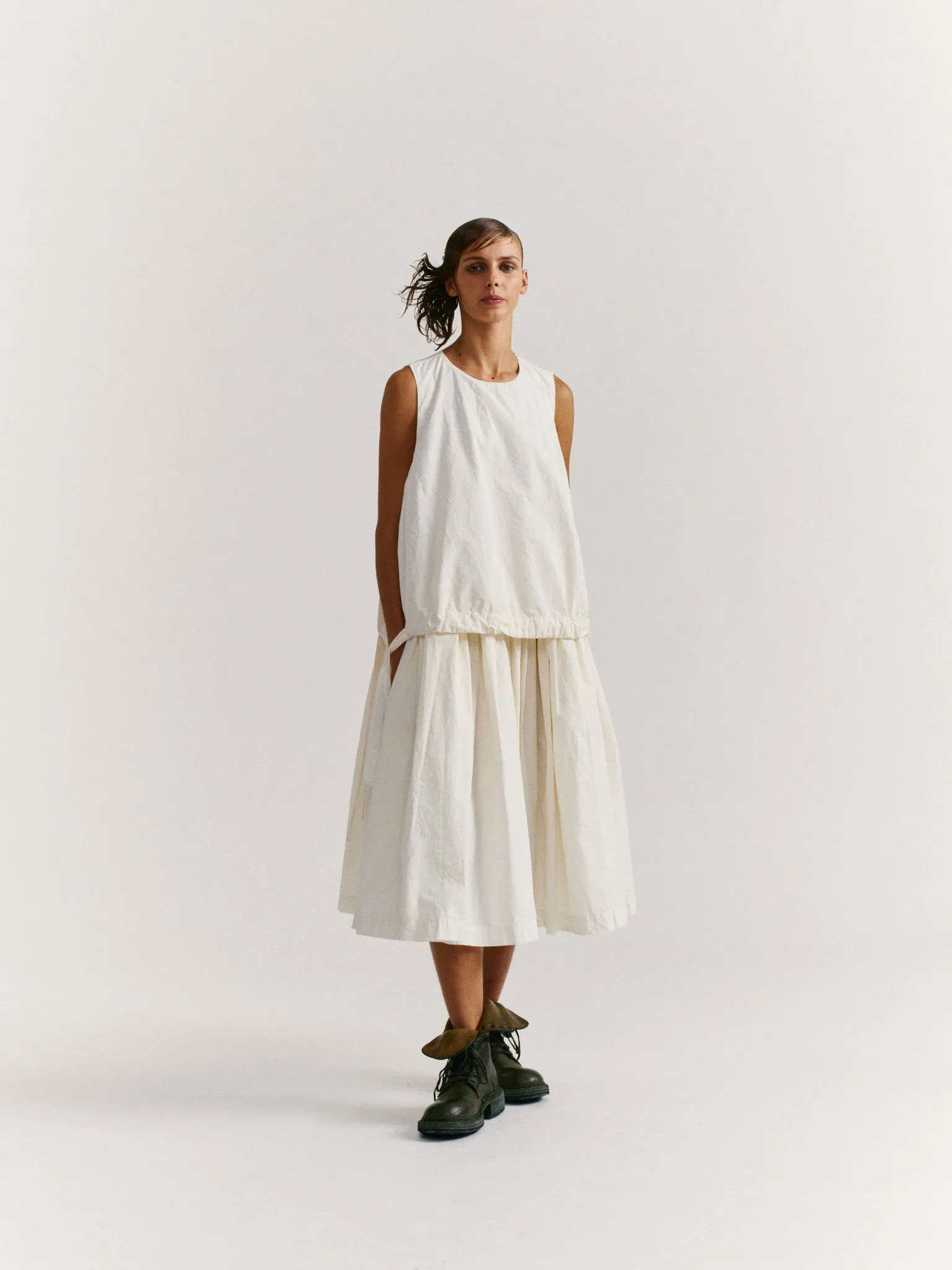 ASTRID DRESS - PAPER COT - OFF WHITE sold by Casey Casey Womens product image thumbnail 3