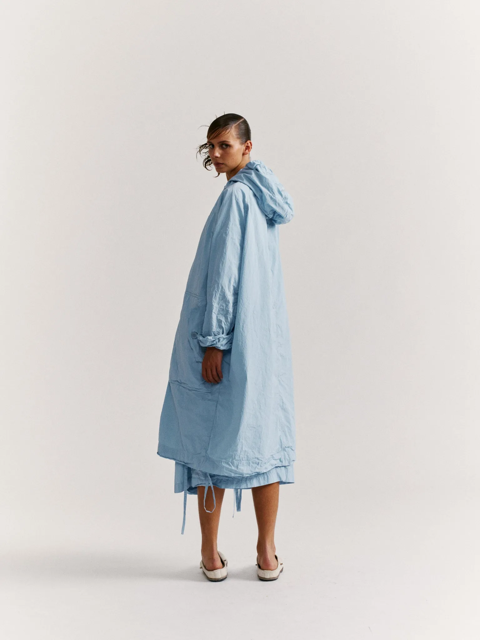 LIEGE PARKA - TAFFETA - SKY BLU sold by Casey Casey Womens product image thumbnail 2