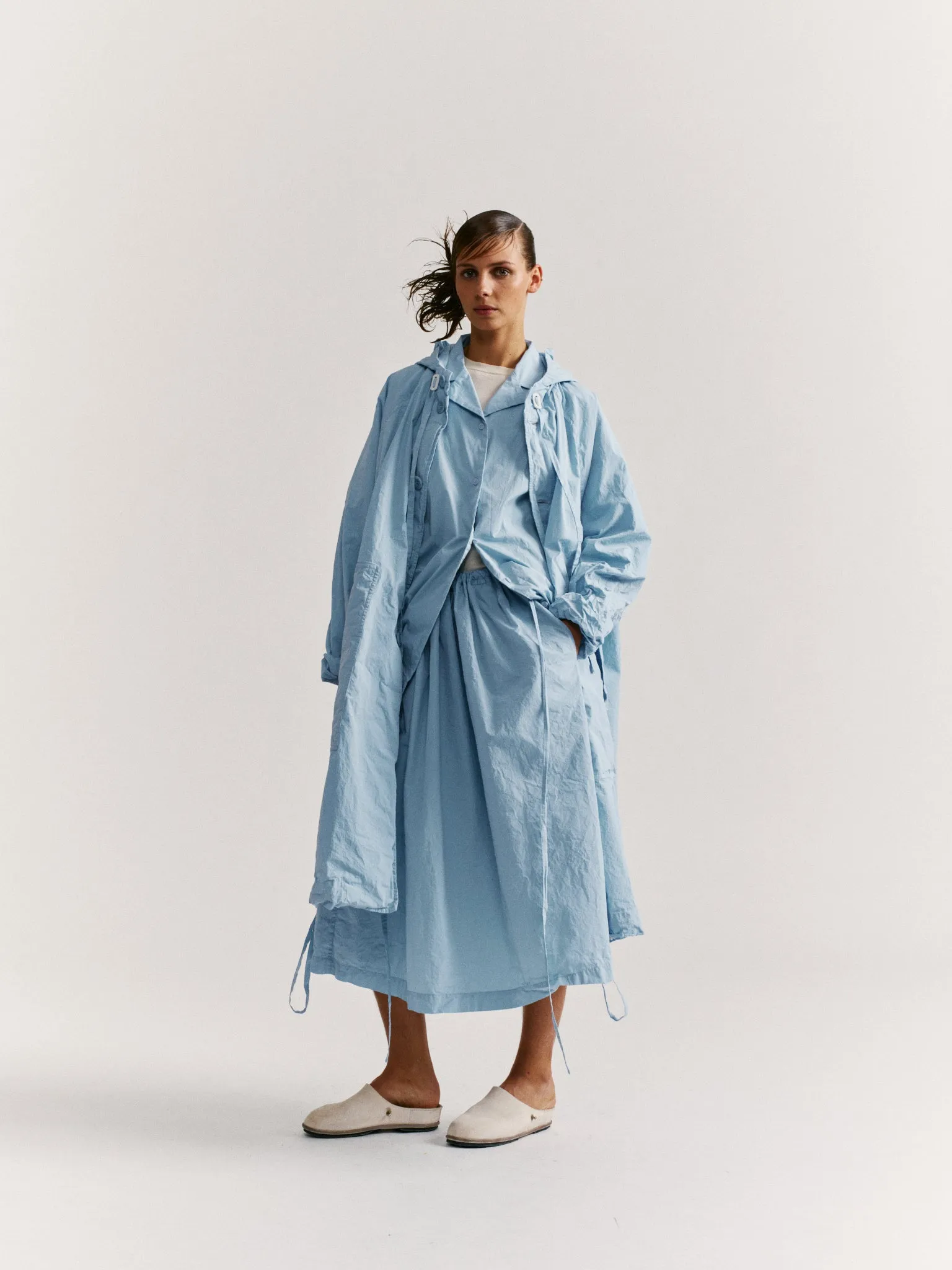 LIEGE PARKA - TAFFETA - SKY BLU sold by Casey Casey Womens product image thumbnail 4