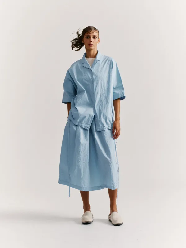 SQUARE SKIRT - TAFFETA - SKY BLU sold by Casey Casey Womens