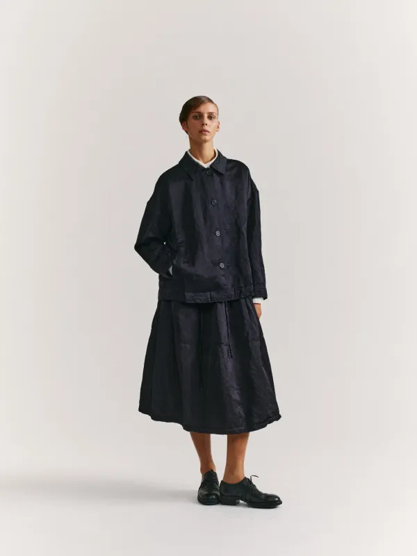 JULIETTE JACKET - SATIN - NIGHT sold by Casey Casey Womens