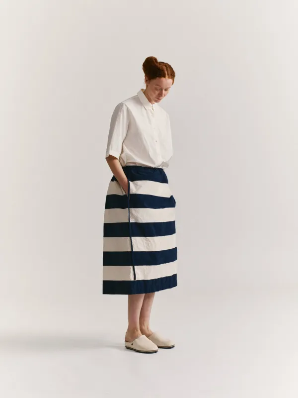 SQUARE SKIRT - BABA STRIPES - STRIPE sold by Casey Casey Womens