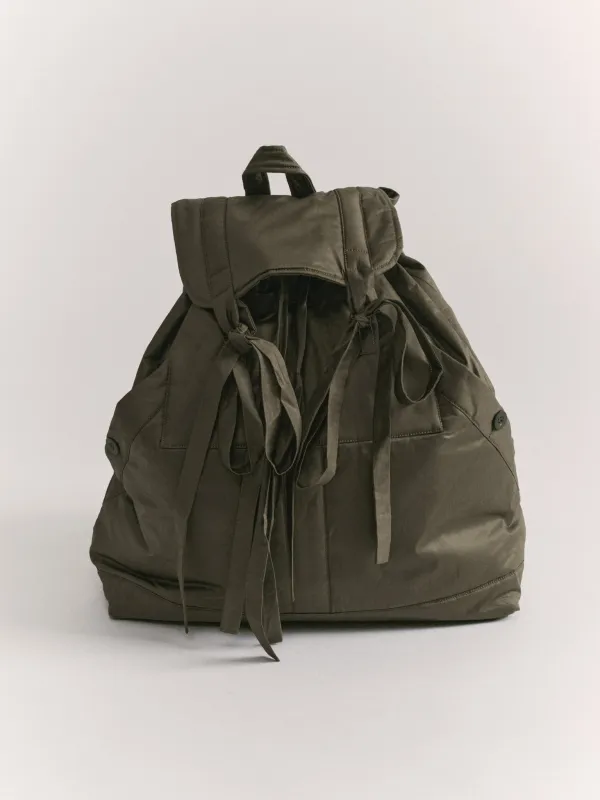 MILI BACK PACK - LACQUED - OLIVE sold by Casey Casey Womens