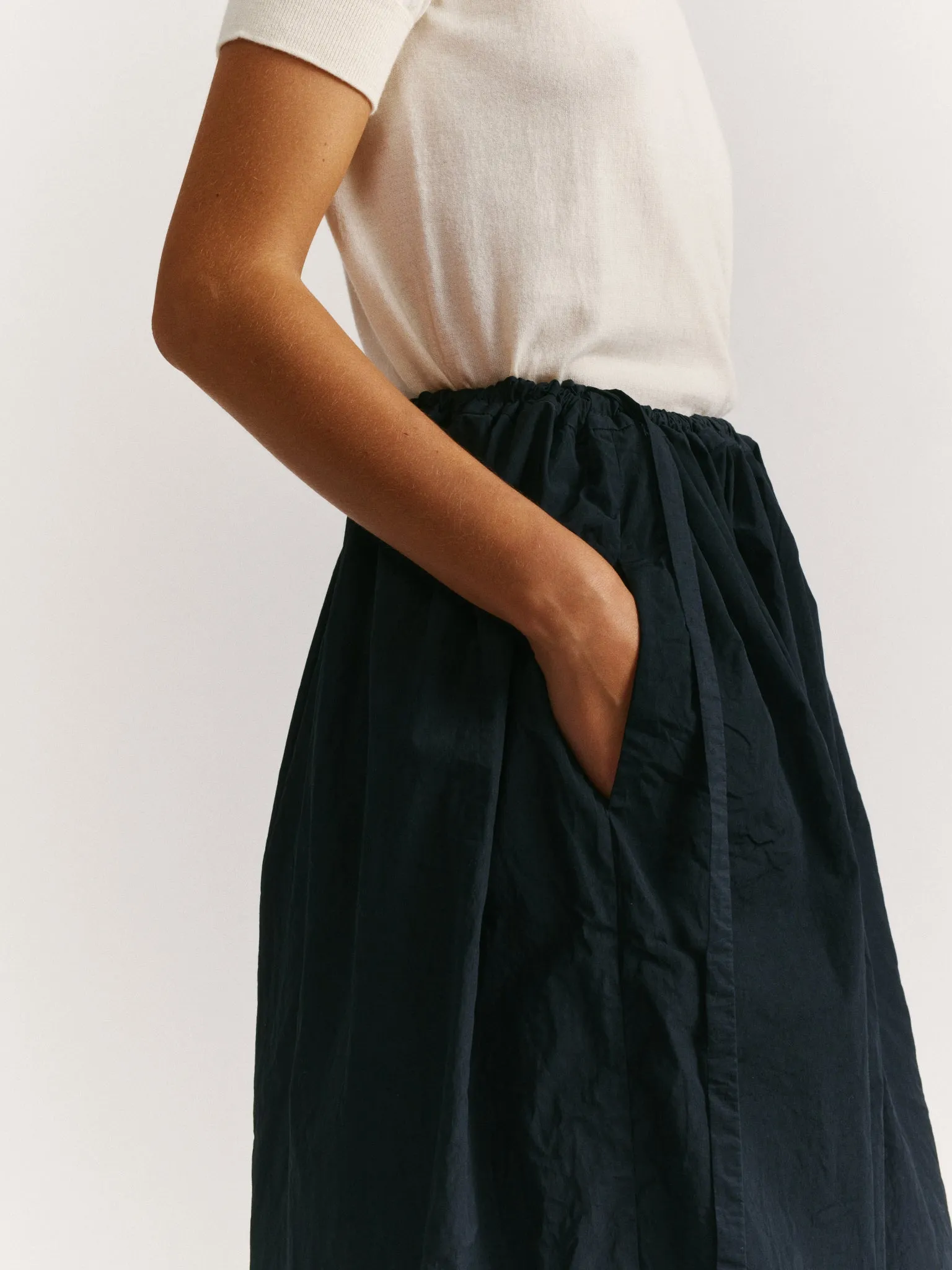 SQUARE SKIRT - TAFFETA - BLACK sold by Casey Casey Womens product image thumbnail 5