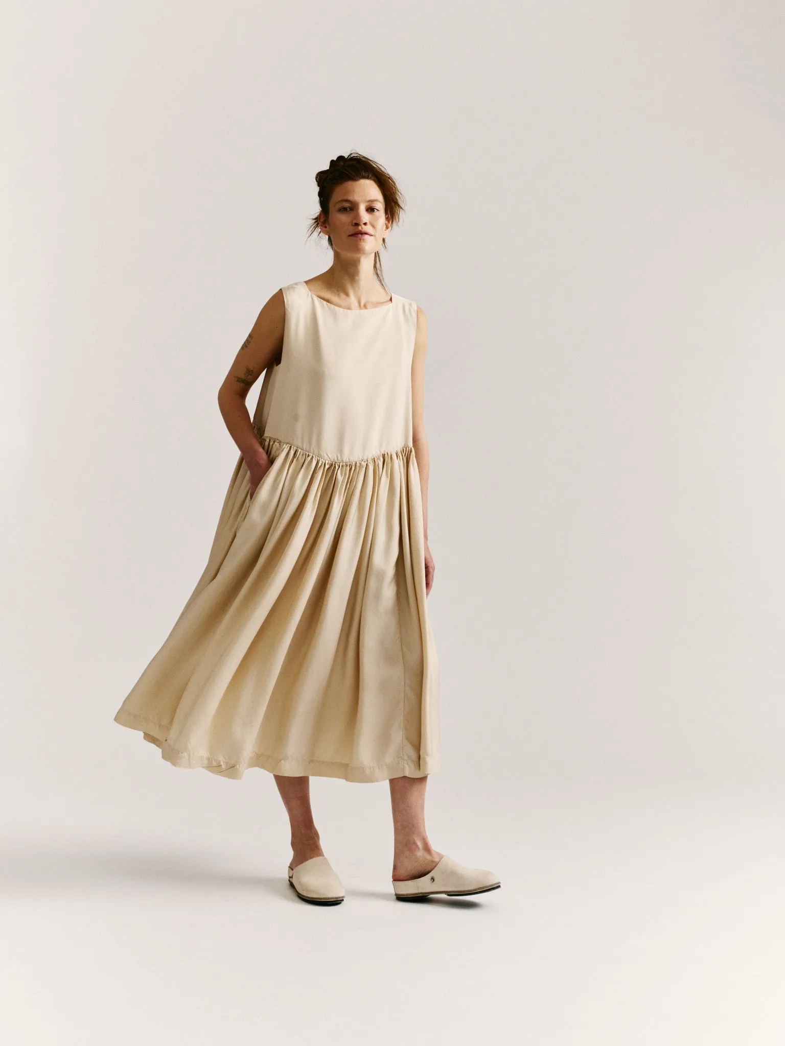 POMME DRESS - TULIPY - CREAM sold by Casey Casey product image thumbnail 4