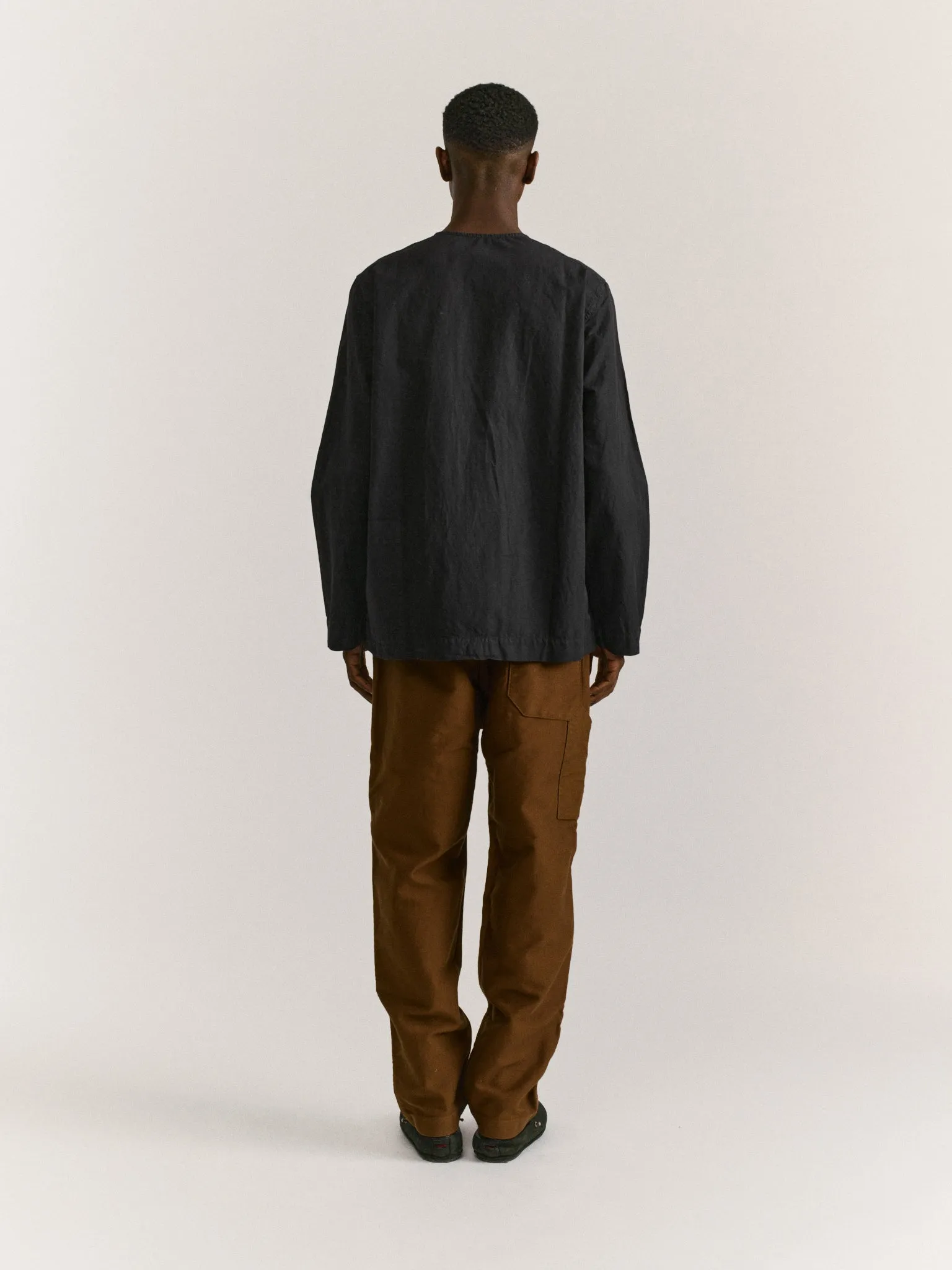 VERGER SHIRT - LIN COT - BLACK sold by Casey Casey product image thumbnail 3