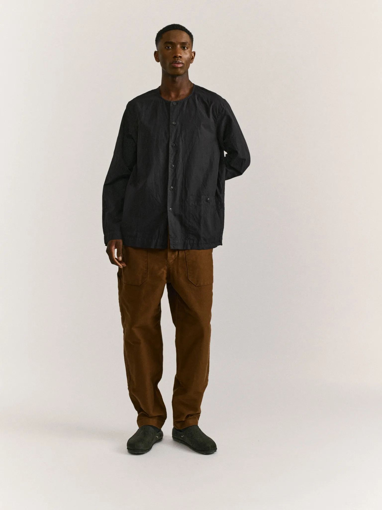 VERGER SHIRT - LIN COT - BLACK sold by Casey Casey product image thumbnail 4