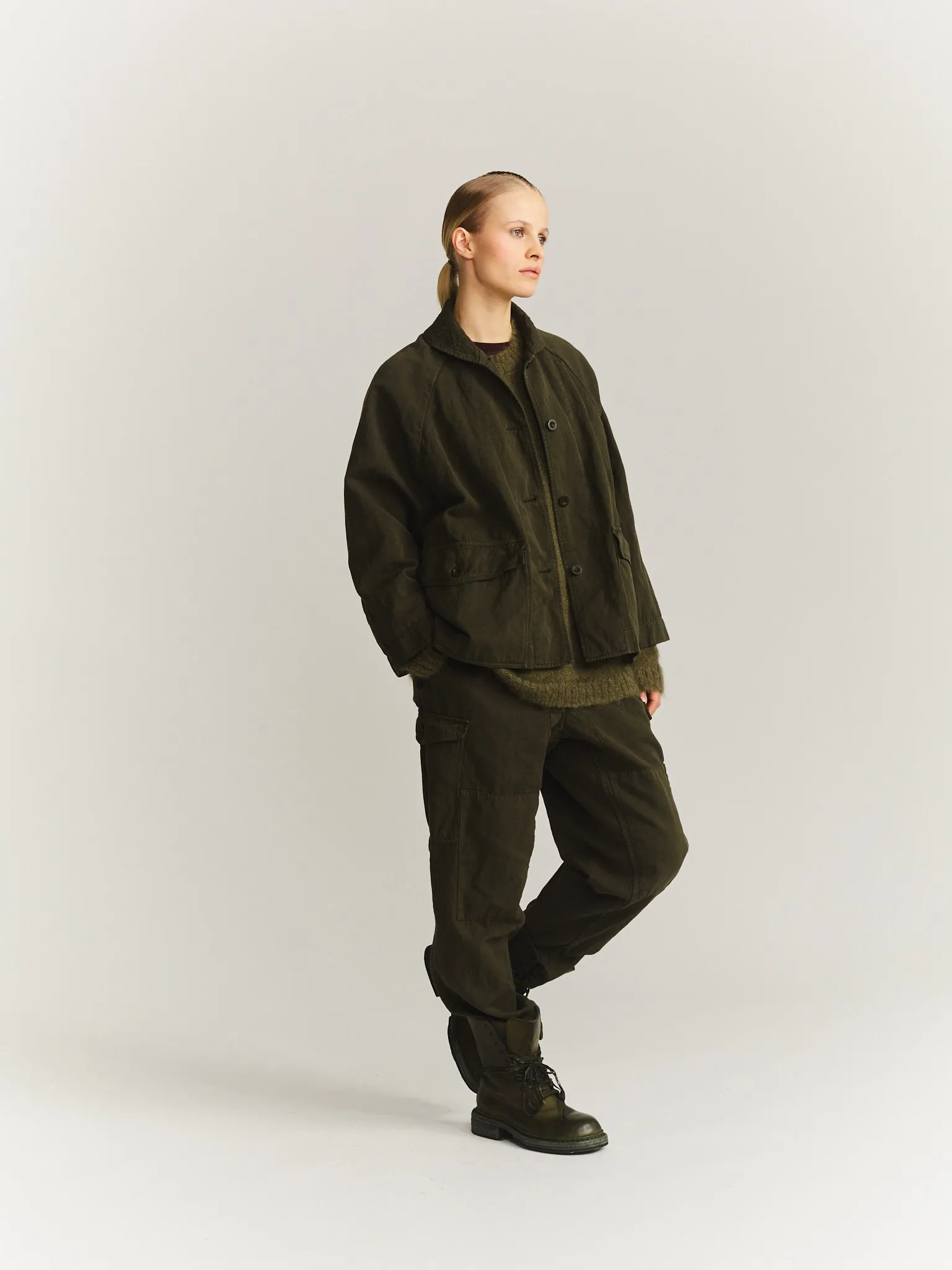 MATHILDE JACKET - BIG 2/2 - DARK KHAKI sold by Casey Casey Womens product image thumbnail 2