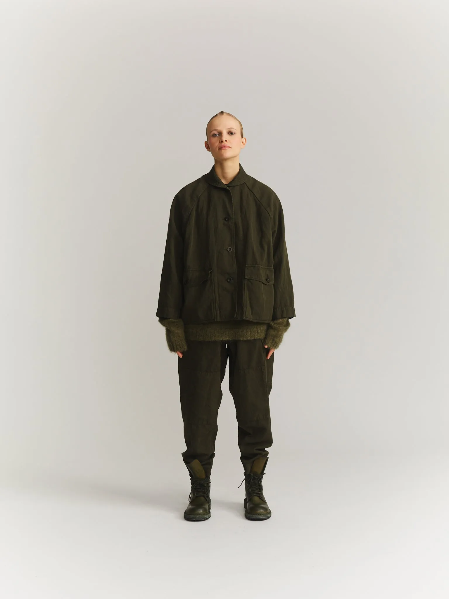 MATHILDE JACKET - BIG 2/2 - DARK KHAKI sold by Casey Casey Womens product image thumbnail 3