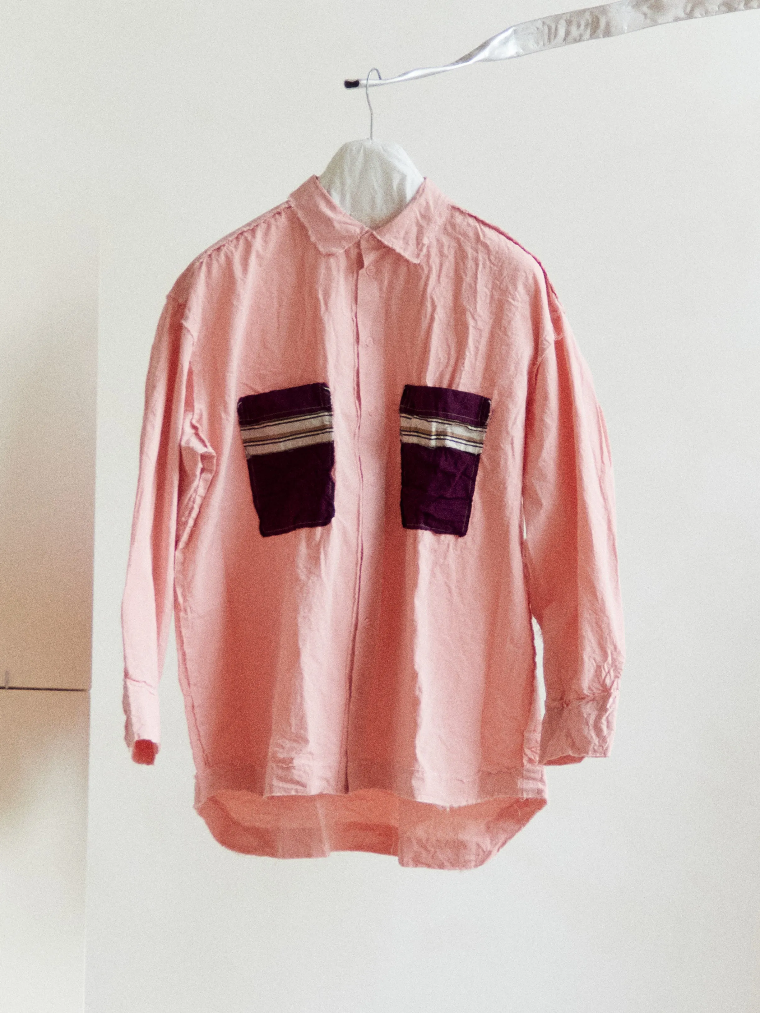 HAMNET SHIRT POCKET PATCHWORK - CAMELIA PINK sold by Casey Casey Womens