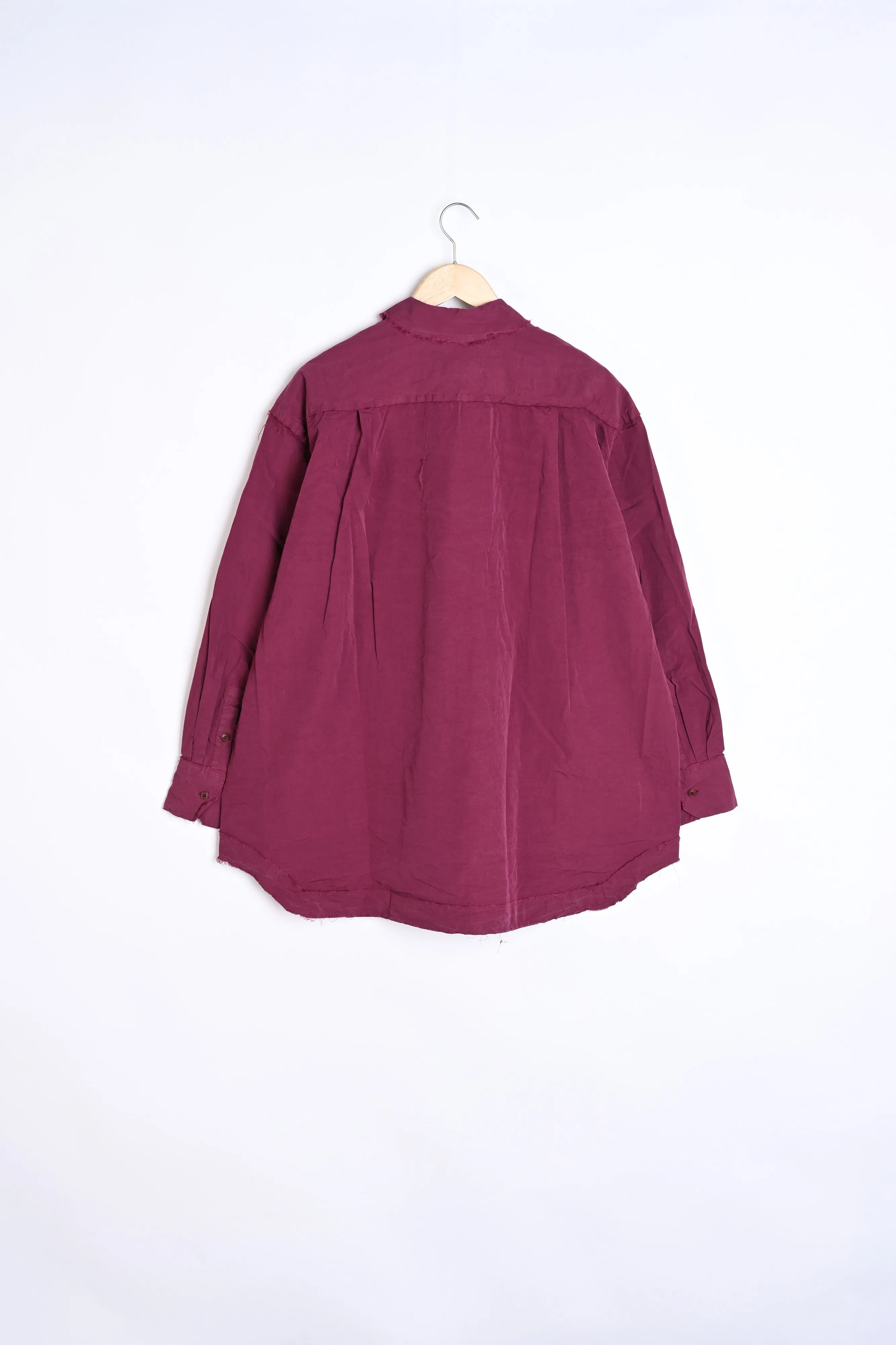 HAMNET SHIRT POCKET PATCHWORK - RASPBERRY sold by Casey Casey Womens product image thumbnail 3