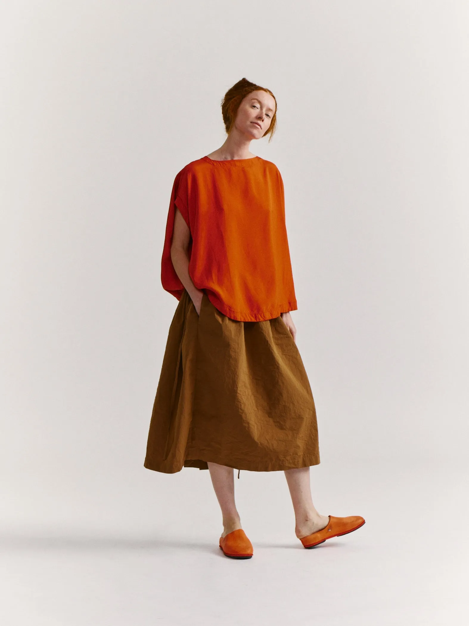 FRANCESCA TOP - TULIPY - FLAME sold by Casey Casey Womens product image thumbnail 2