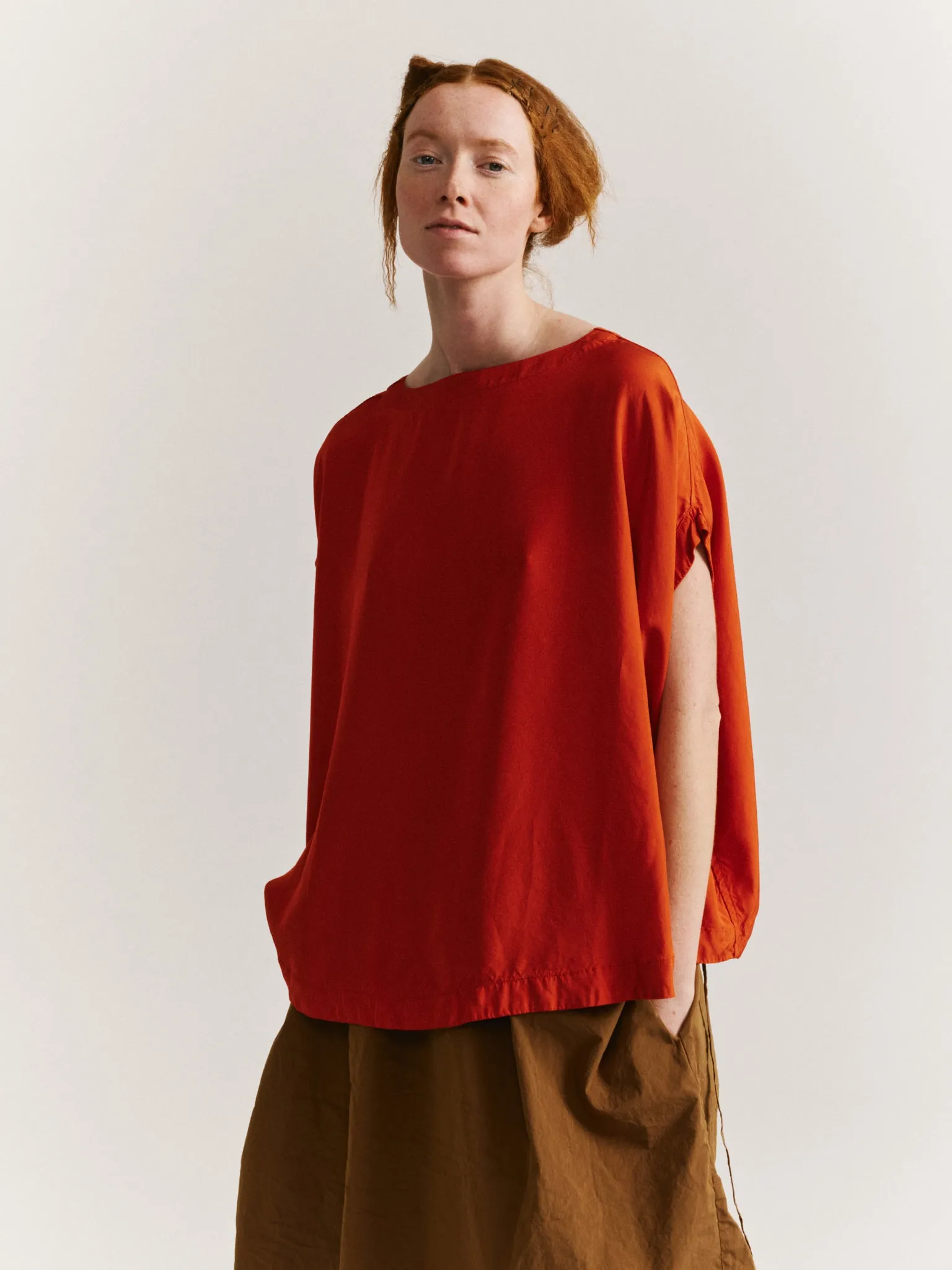 FRANCESCA TOP - TULIPY - FLAME sold by Casey Casey Womens