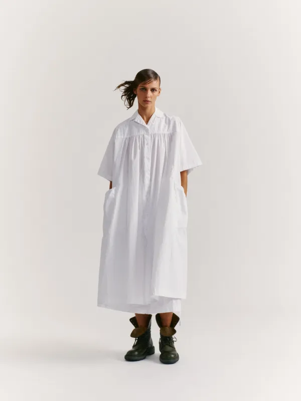 RYTHME DRESS - TAFFETA - WHITE made by Casey Casey