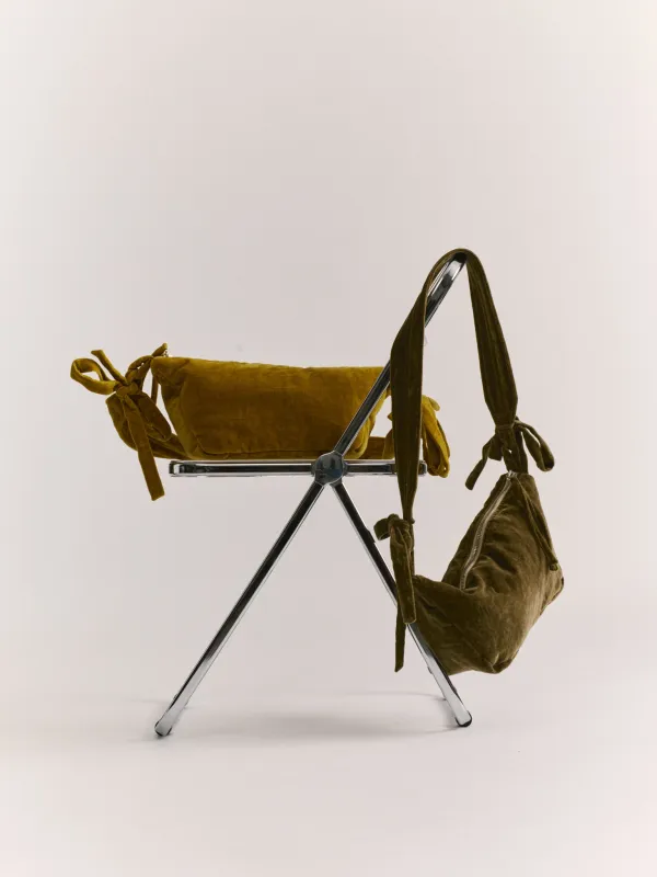 BANANA BAG - L VELVET - OCRA made by Casey Casey