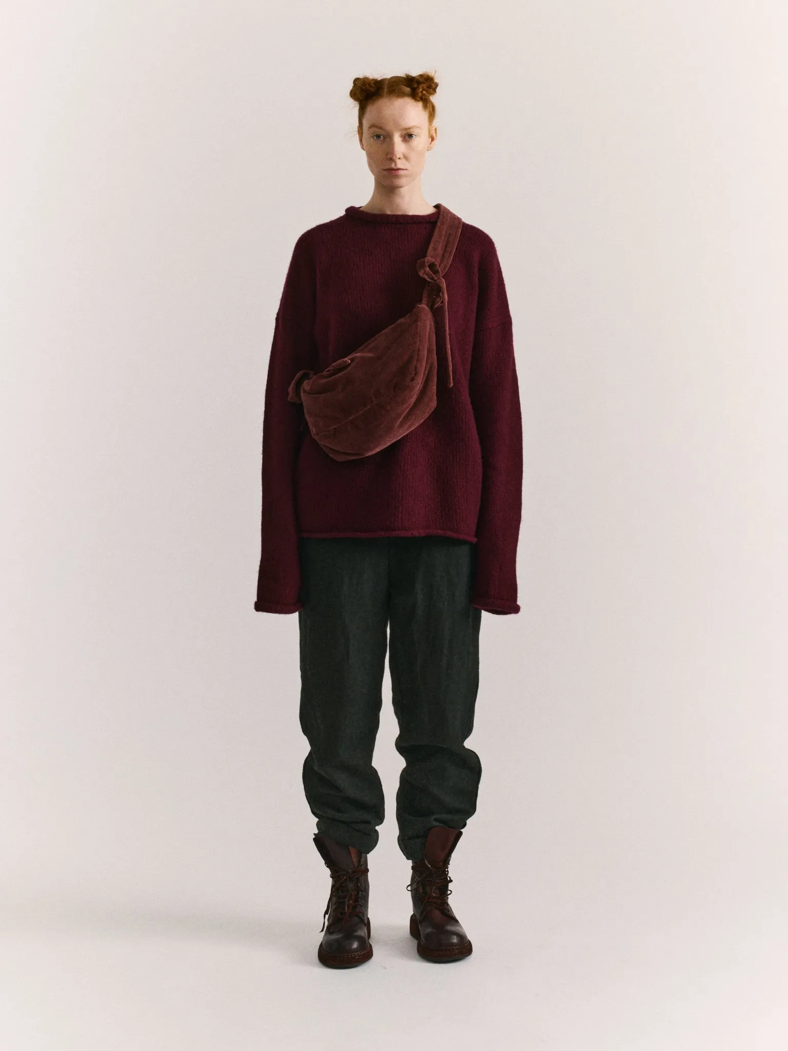 BANANA BAG - L VELVET - PRUNE sold by Casey Casey Womens product image thumbnail 2