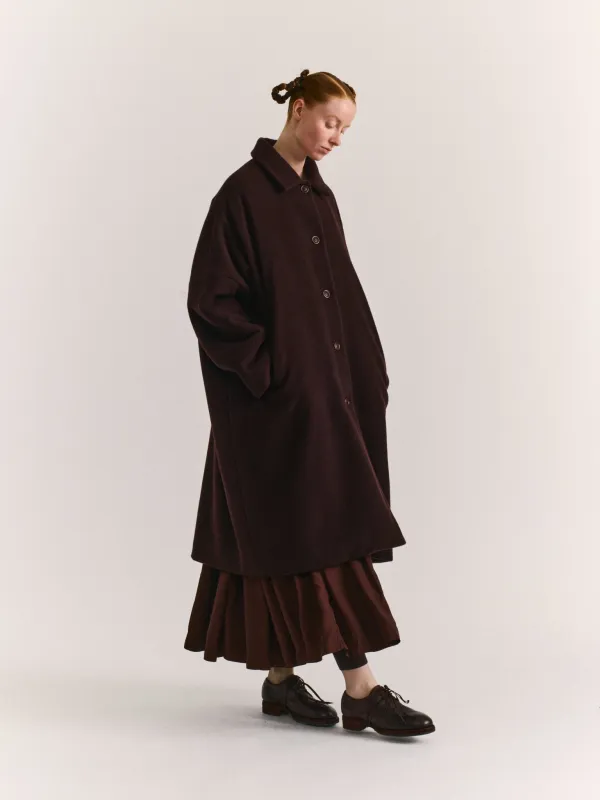 BIG BLOBBY COAT - KASPER - PRUNE sold by Casey Casey Womens
