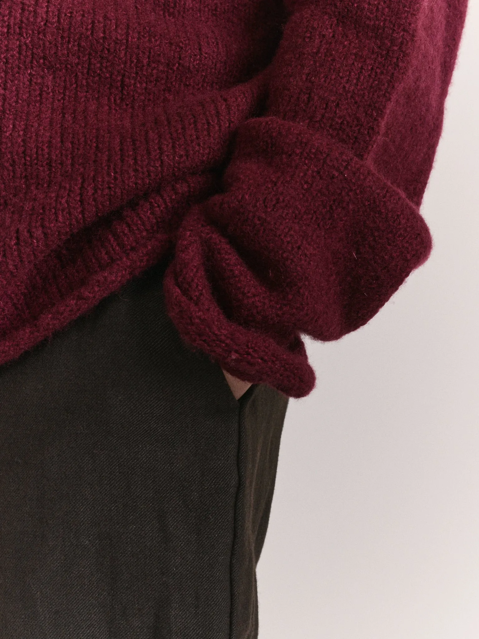 SOFTY JUMPER - WO CASH - PRUNE sold by Casey Casey Womens product image thumbnail 5