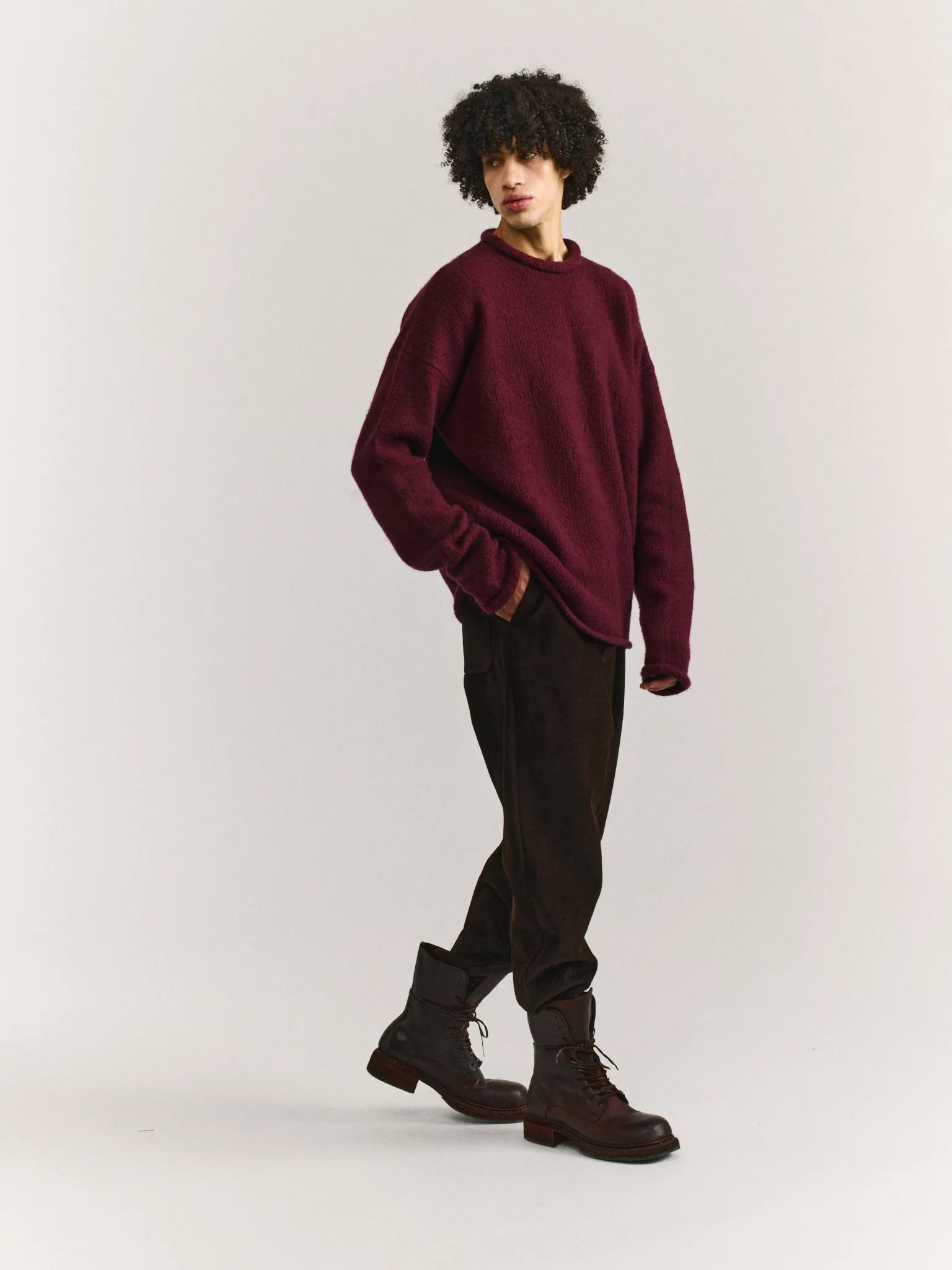 SOFTY JUMPER - WO CASH - PRUNE sold by Casey Casey Womens product image thumbnail 2