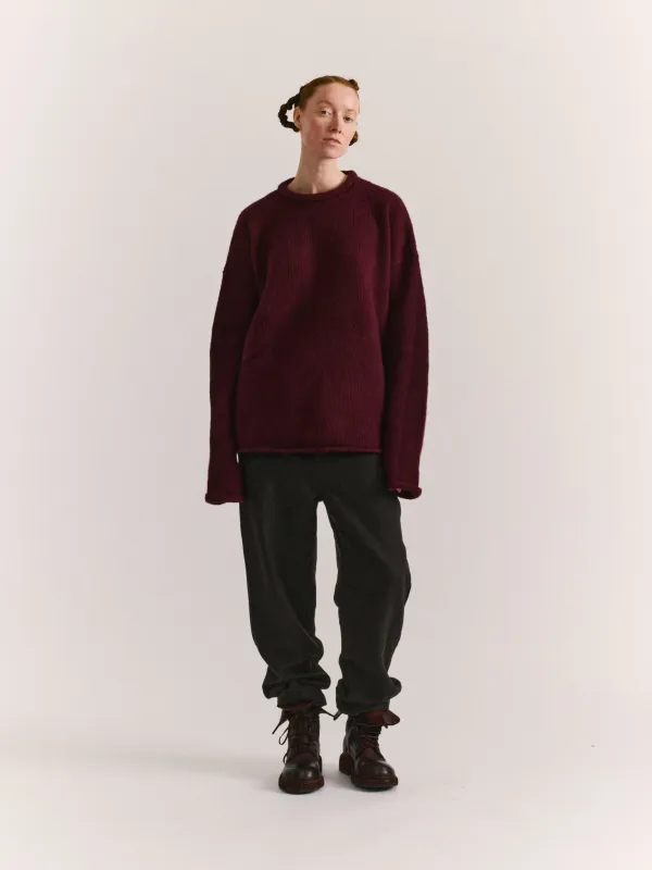 SOFTY JUMPER - WO CASH - PRUNE sold by Casey Casey Womens