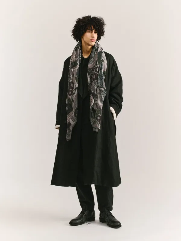 SQUARE SCARF - WOOL CASH - GREYS sold by Casey Casey Womens