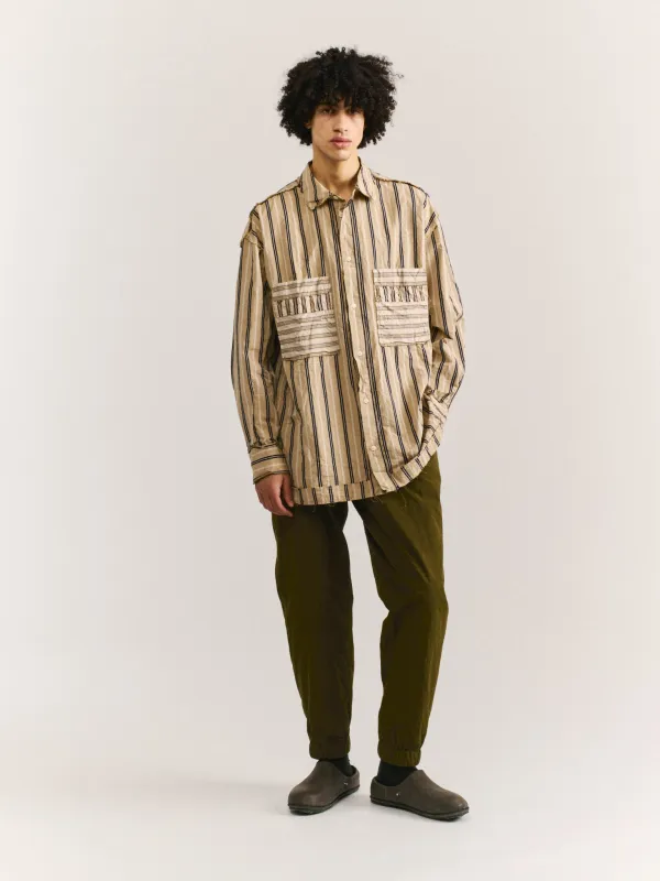 HAMNET RAW EDGE SHIRT - PAPER COT STRIPE - AS IS N° 2 sold by Casey Casey Womens