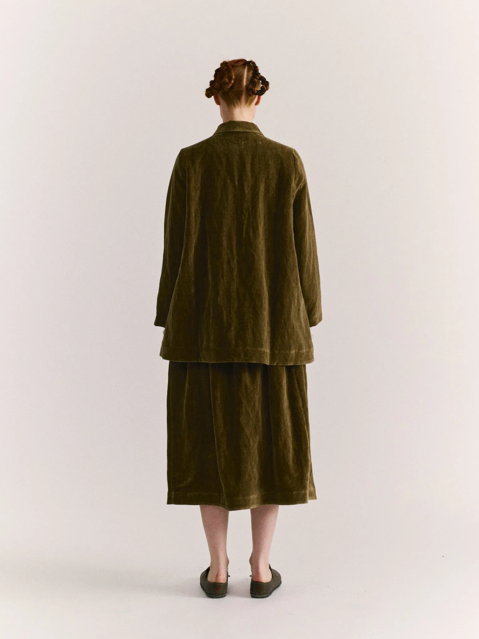 GHOST SKIRT - MID VELVET - TAUPE sold by Casey Casey Womens product image thumbnail 4